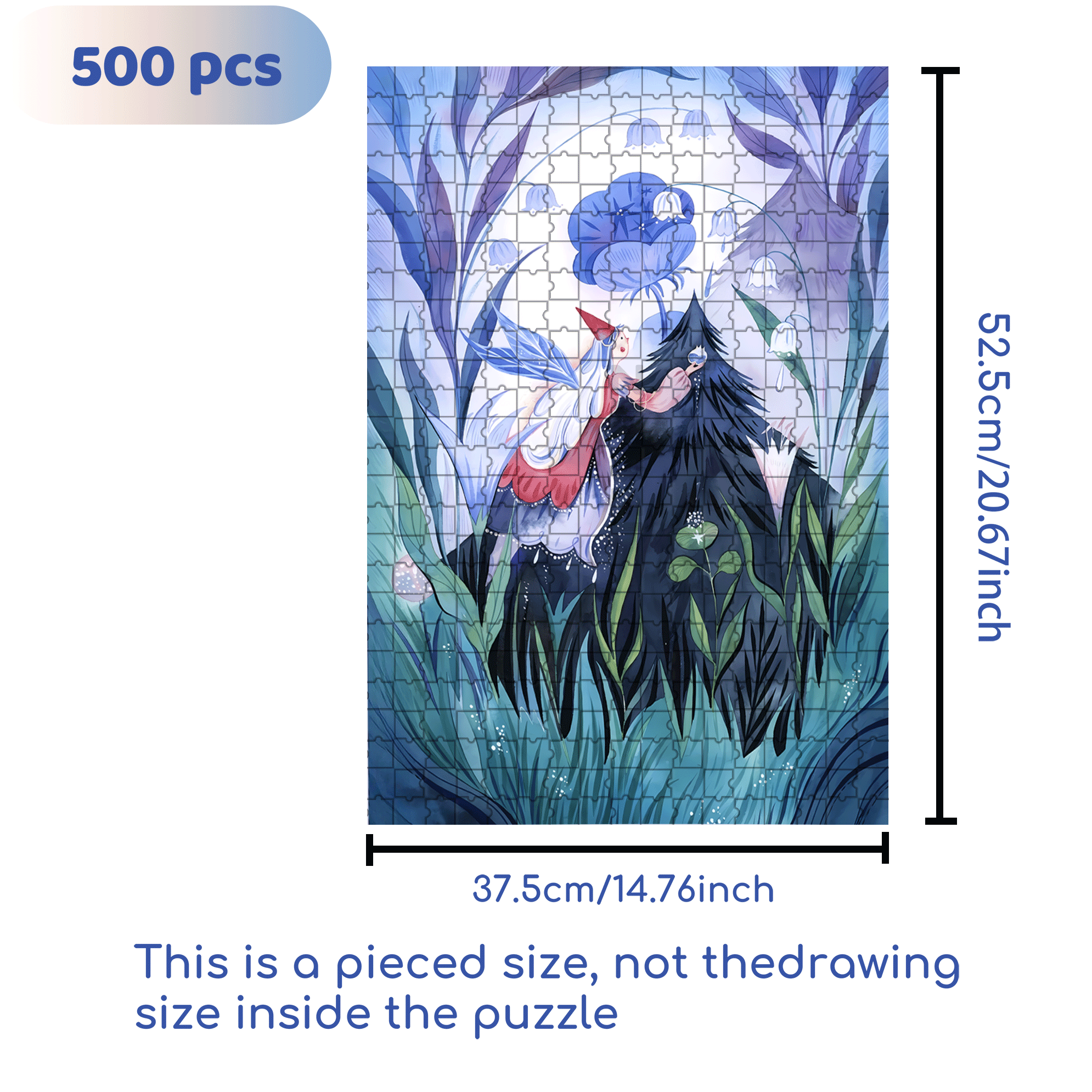 Bush Sprite 500pcs/1000pcs Jigsaw Puzzle, Scratch-Resistant, Interactive Family Game & Brain-Boosting DIY Decor, Perfect for Halloween, Christmas & New Year Gifts, Family Puzzle Game