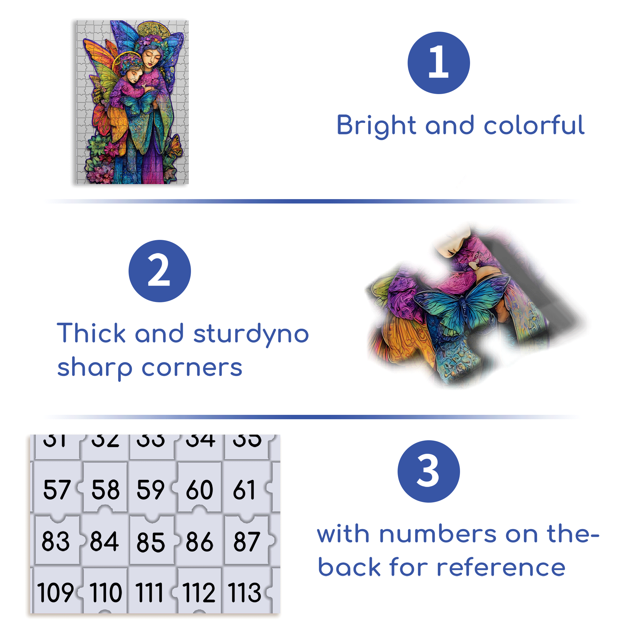 Butterfly Wings Protection 500pcs/1000pcs Jigsaw Puzzle, Scratch-Resistant, Interactive Family Game & Brain-Boosting DIY Decor, Perfect for Halloween, Christmas & New Year Gifts, Family Puzzle Game