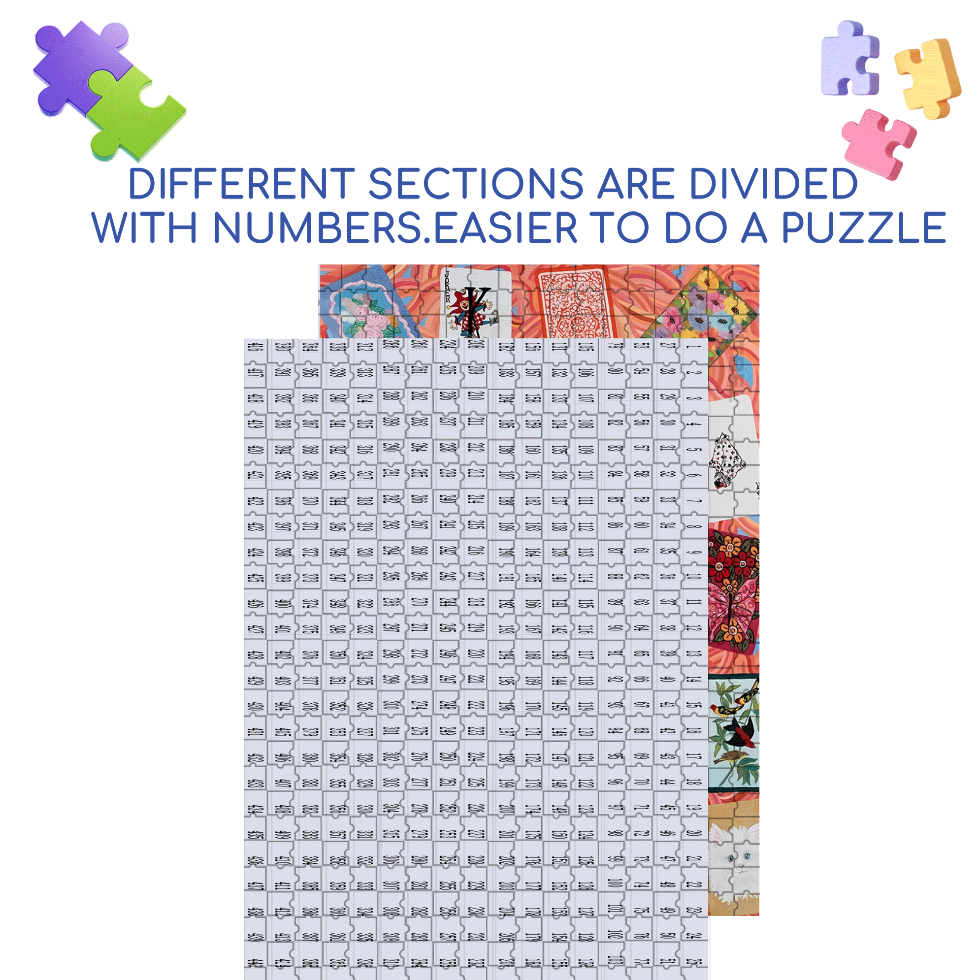 Card Dream 500pcs/1000pcs Jigsaw Puzzle, Scratch-Resistant, Interactive Family Game & Brain-Boosting DIY Decor, Perfect for Halloween, Christmas & New Year Gifts, Family Puzzle Game