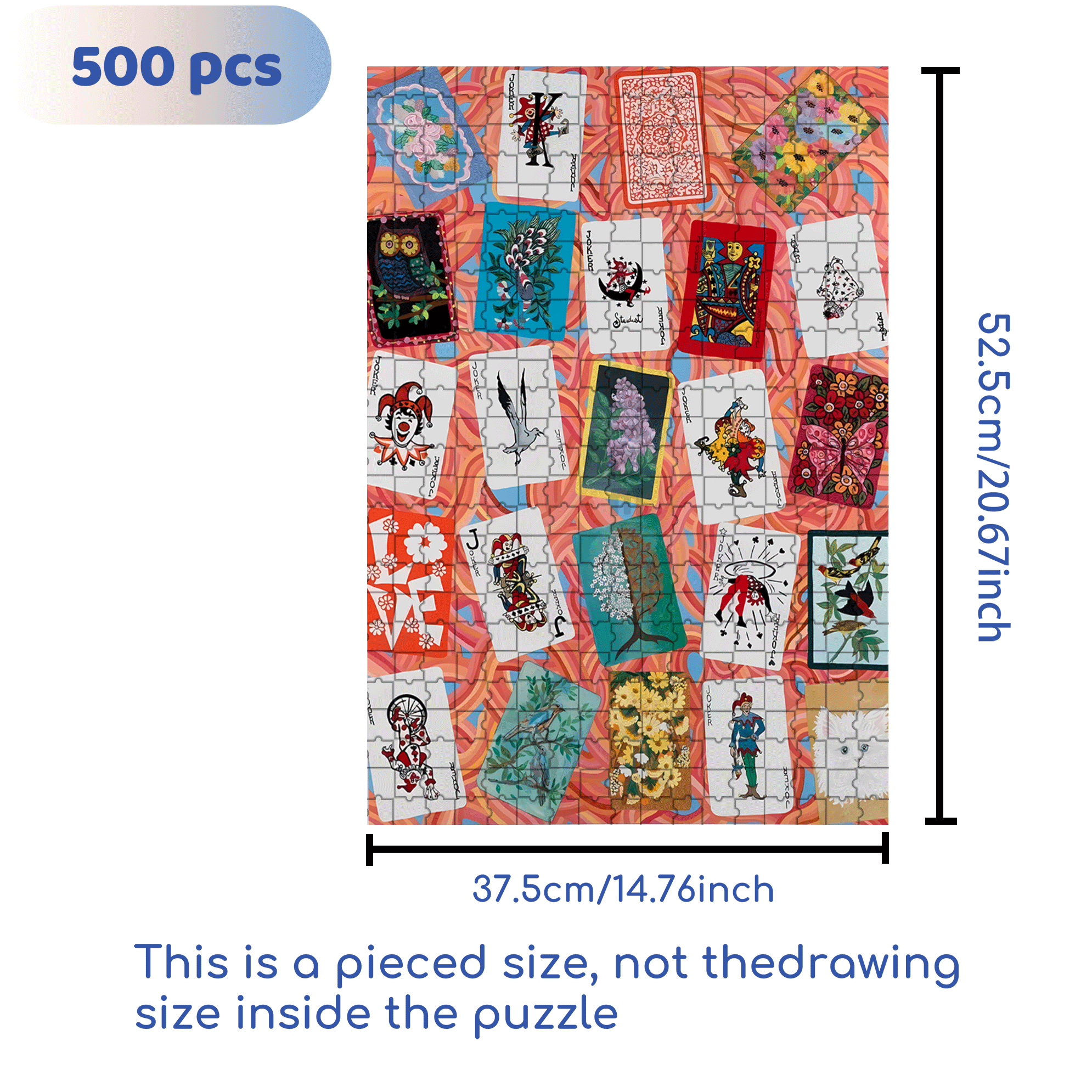 Card Dream 500pcs/1000pcs Jigsaw Puzzle, Scratch-Resistant, Interactive Family Game & Brain-Boosting DIY Decor, Perfect for Halloween, Christmas & New Year Gifts, Family Puzzle Game