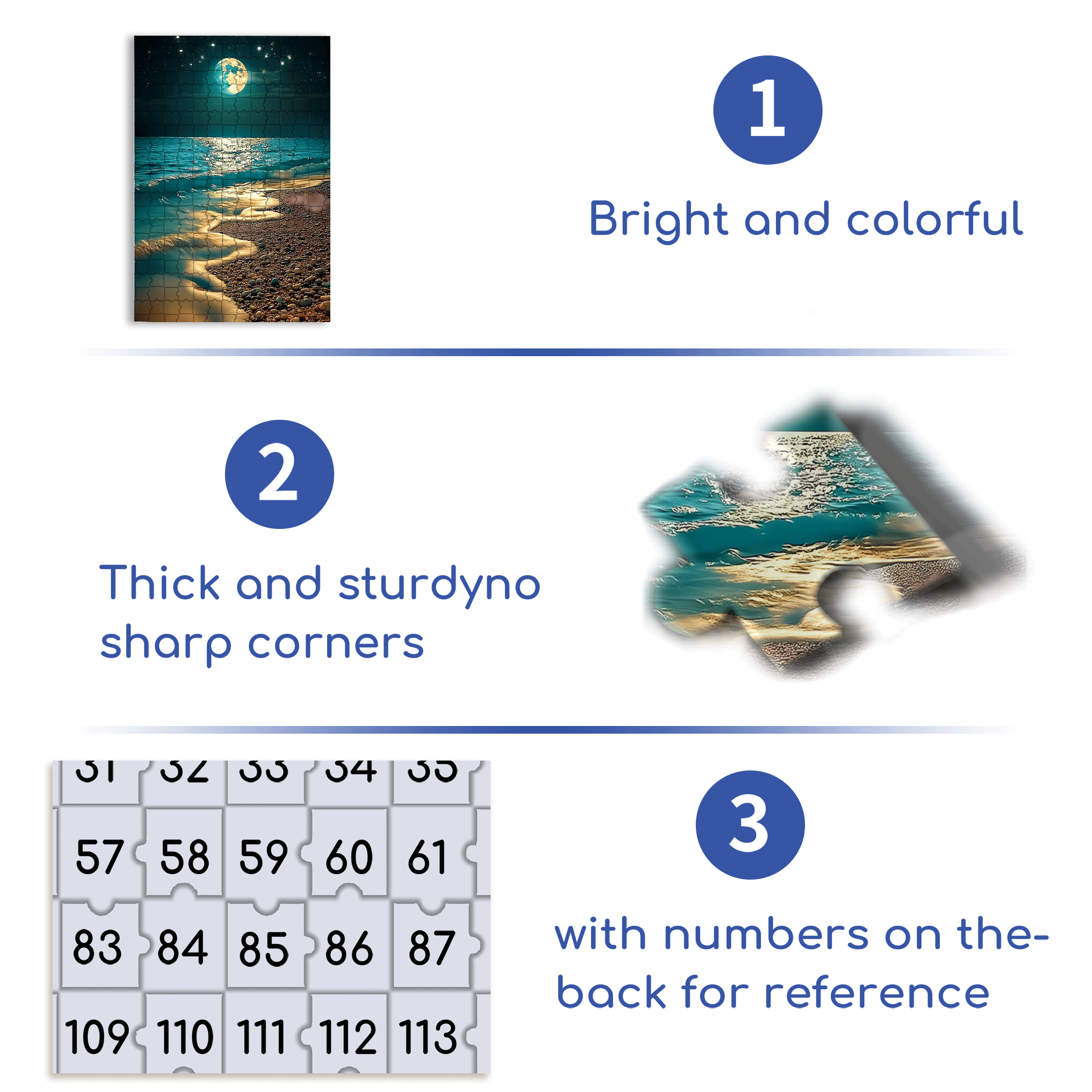 Coast At Night 500pcs/1000pcs Jigsaw Puzzle, Scratch-Resistant, Interactive Family Game & Brain-Boosting DIY Decor, Perfect for Halloween, Christmas & New Year Gifts, Family Puzzle Game