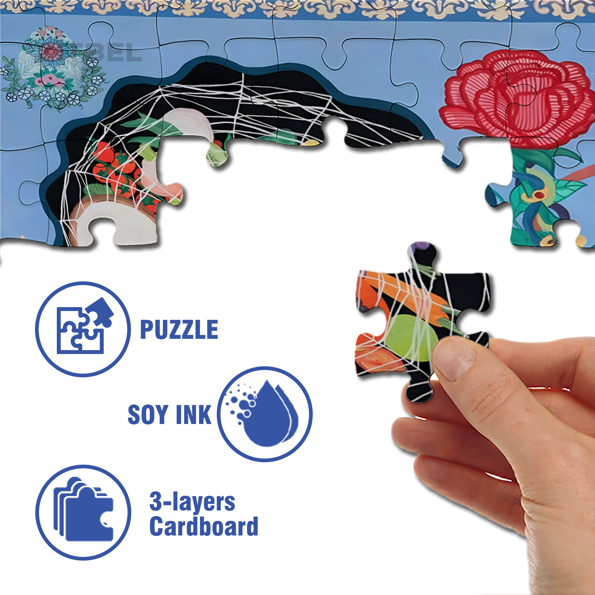 Cover Everything 500pcs/1000pcs Jigsaw Puzzle, Scratch-Resistant, Interactive Family Game & Brain-Boosting DIY Decor, Perfect for Halloween, Christmas & New Year Gifts, Family Puzzle Game