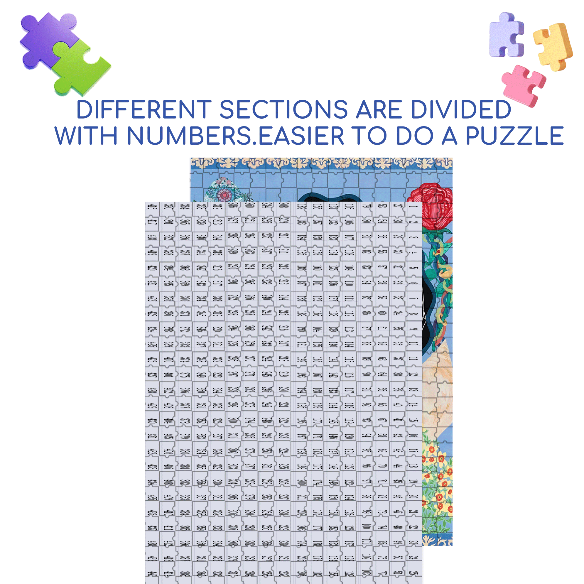 Cover Everything 500pcs/1000pcs Jigsaw Puzzle, Scratch-Resistant, Interactive Family Game & Brain-Boosting DIY Decor, Perfect for Halloween, Christmas & New Year Gifts, Family Puzzle Game