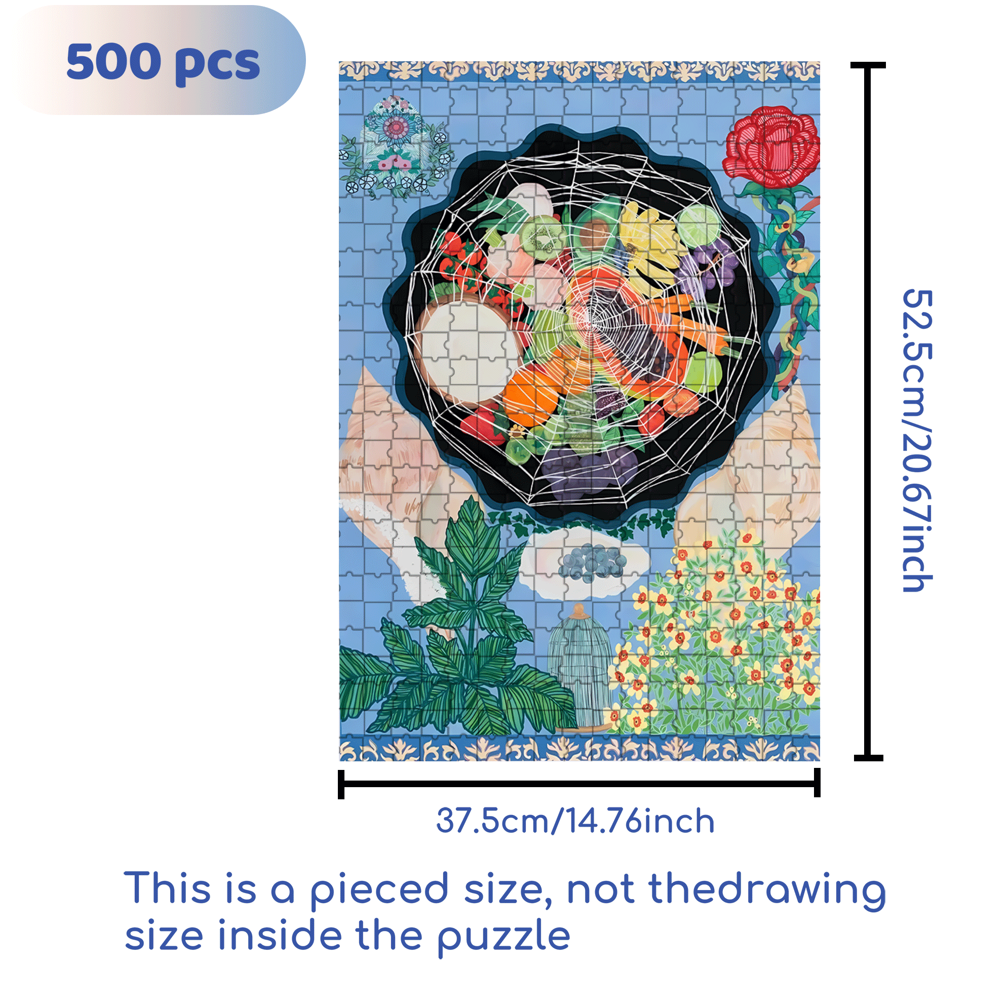 Cover Everything 500pcs/1000pcs Jigsaw Puzzle, Scratch-Resistant, Interactive Family Game & Brain-Boosting DIY Decor, Perfect for Halloween, Christmas & New Year Gifts, Family Puzzle Game