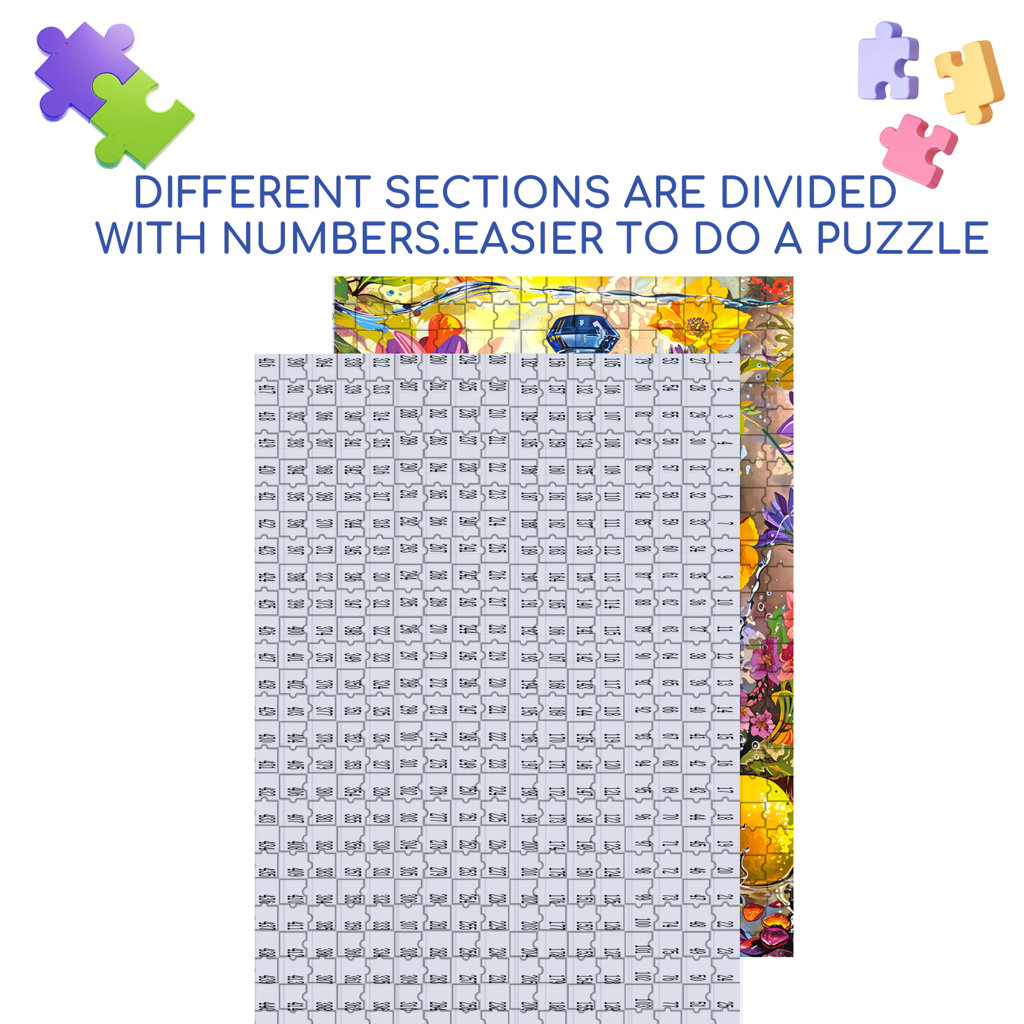 Cross & Glory 500pcs/1000pcs Jigsaw Puzzle, Scratch-Resistant, Interactive Family Game & Brain-Boosting DIY Decor, Perfect for Halloween, Christmas & New Year Gifts, Family Puzzle Game