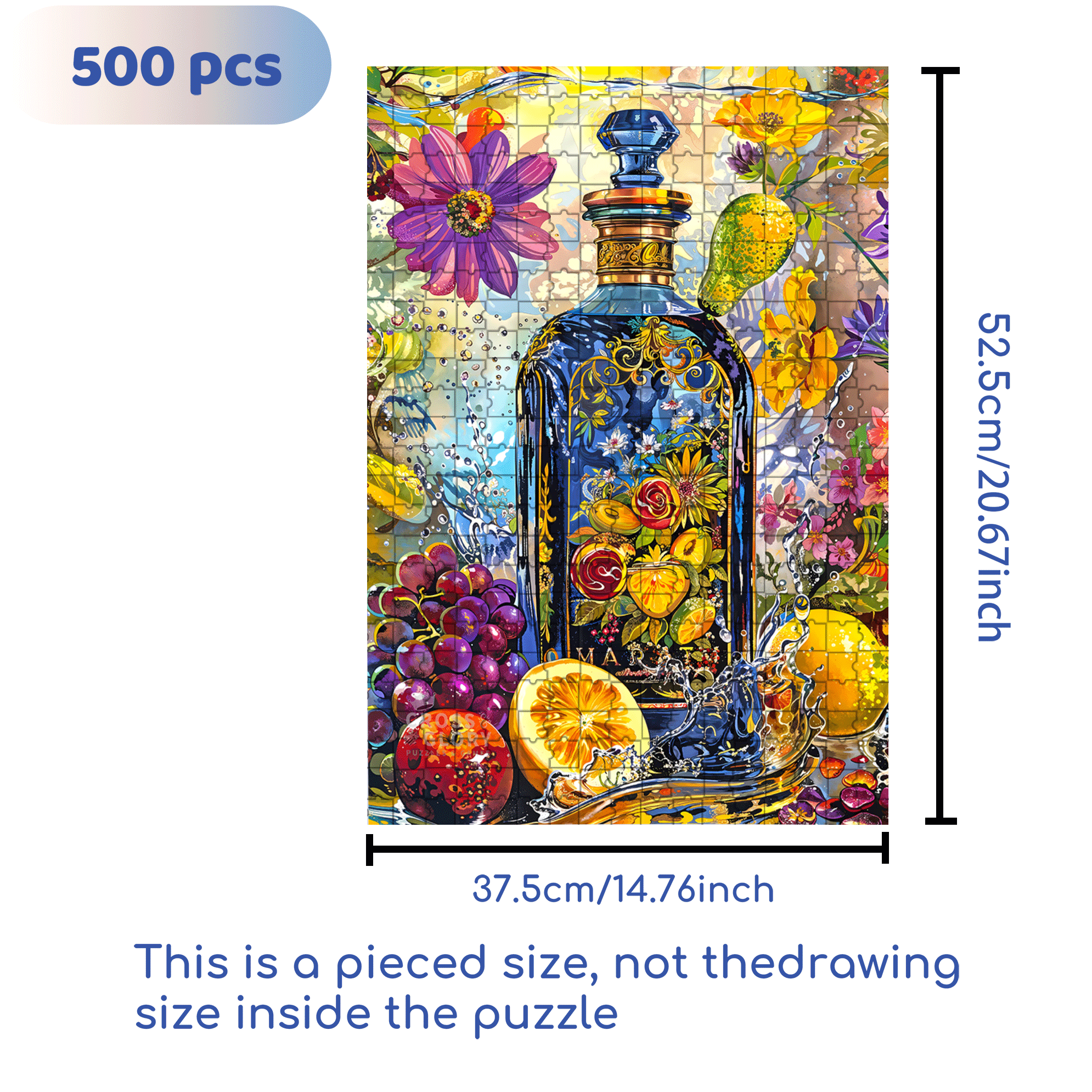Cross & Glory 500pcs/1000pcs Jigsaw Puzzle, Scratch-Resistant, Interactive Family Game & Brain-Boosting DIY Decor, Perfect for Halloween, Christmas & New Year Gifts, Family Puzzle Game