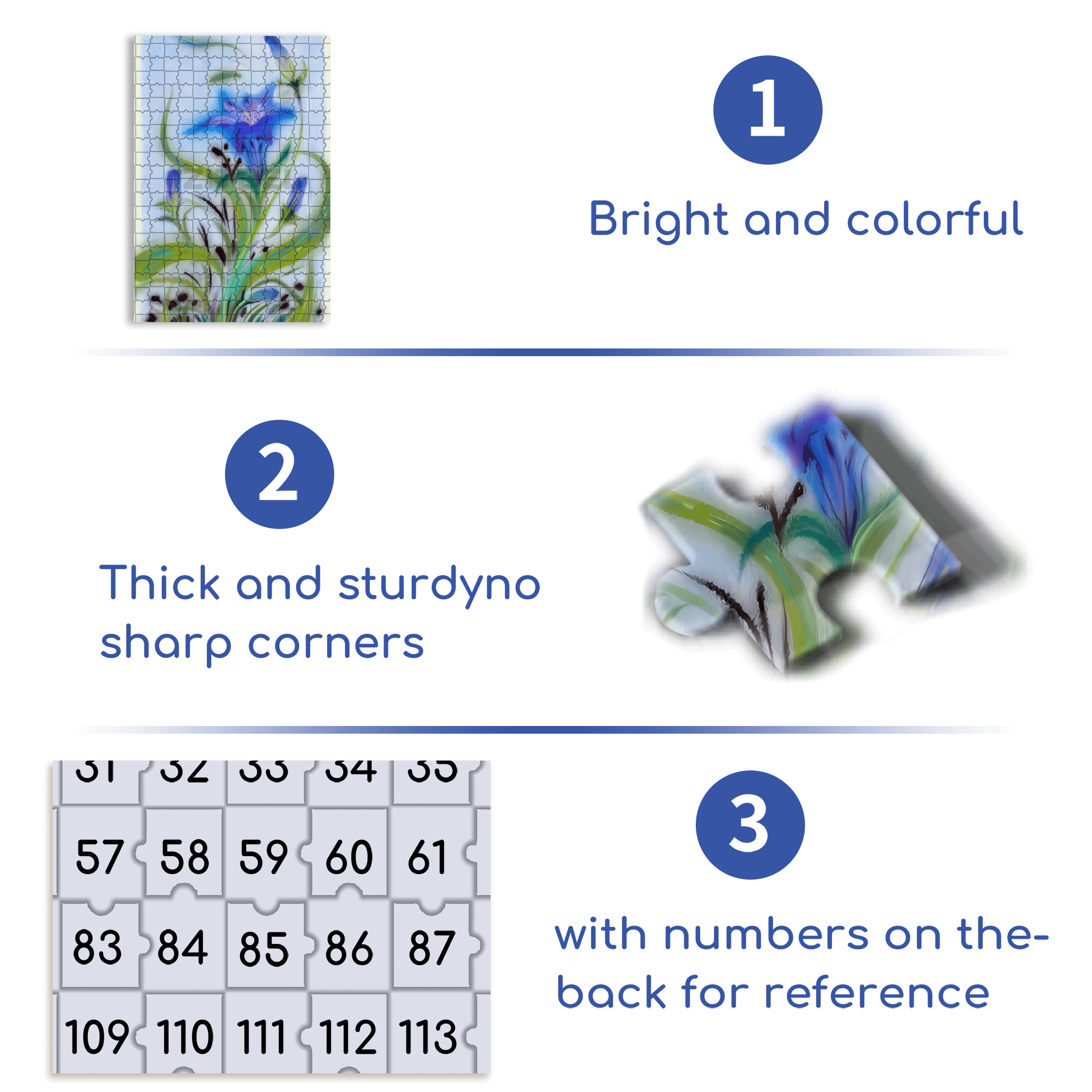 Deep Blue Haze 500pcs/1000pcs Jigsaw Puzzle, Scratch-Resistant, Interactive Family Game & Brain-Boosting DIY Decor, Perfect for Halloween, Christmas & New Year Gifts, Family Puzzle Game