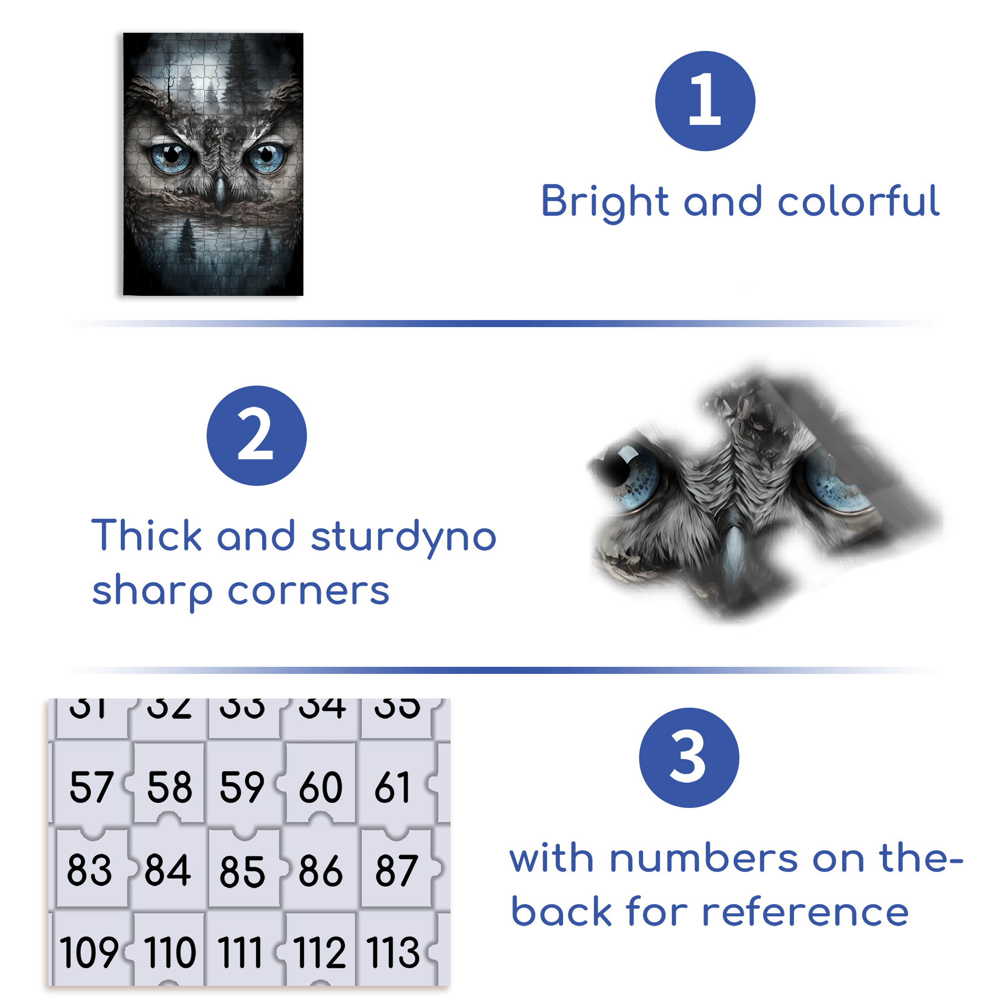 Eye In The Forest 500pcs/1000pcs Jigsaw Puzzle, Scratch-Resistant, Interactive Family Game & Brain-Boosting DIY Decor, Perfect for Halloween, Christmas & New Year Gifts, Family Puzzle Game