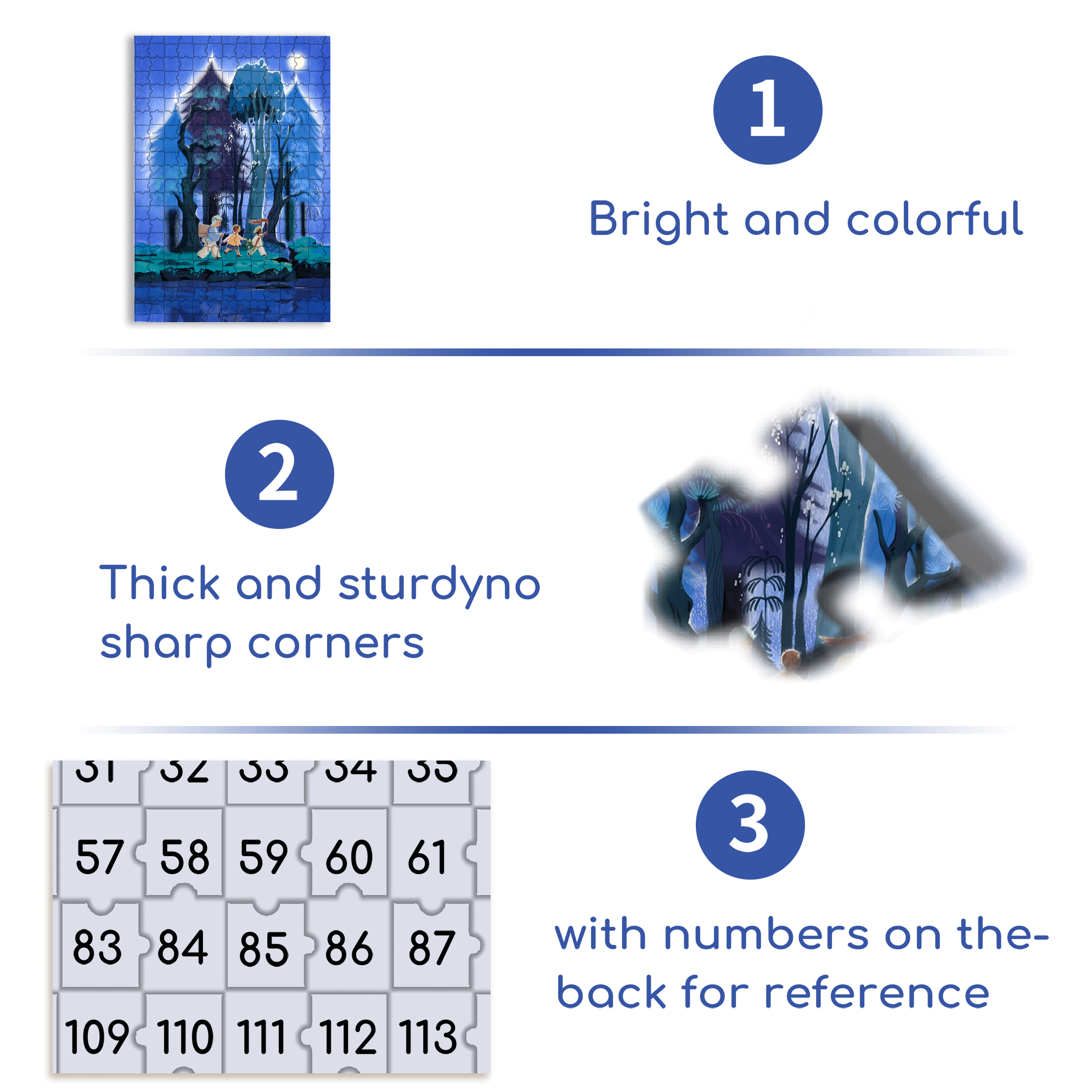 Forest At Night 500pcs/1000pcs Jigsaw Puzzle, Scratch-Resistant, Interactive Family Game & Brain-Boosting DIY Decor, Perfect for Halloween, Christmas & New Year Gifts, Family Puzzle Game