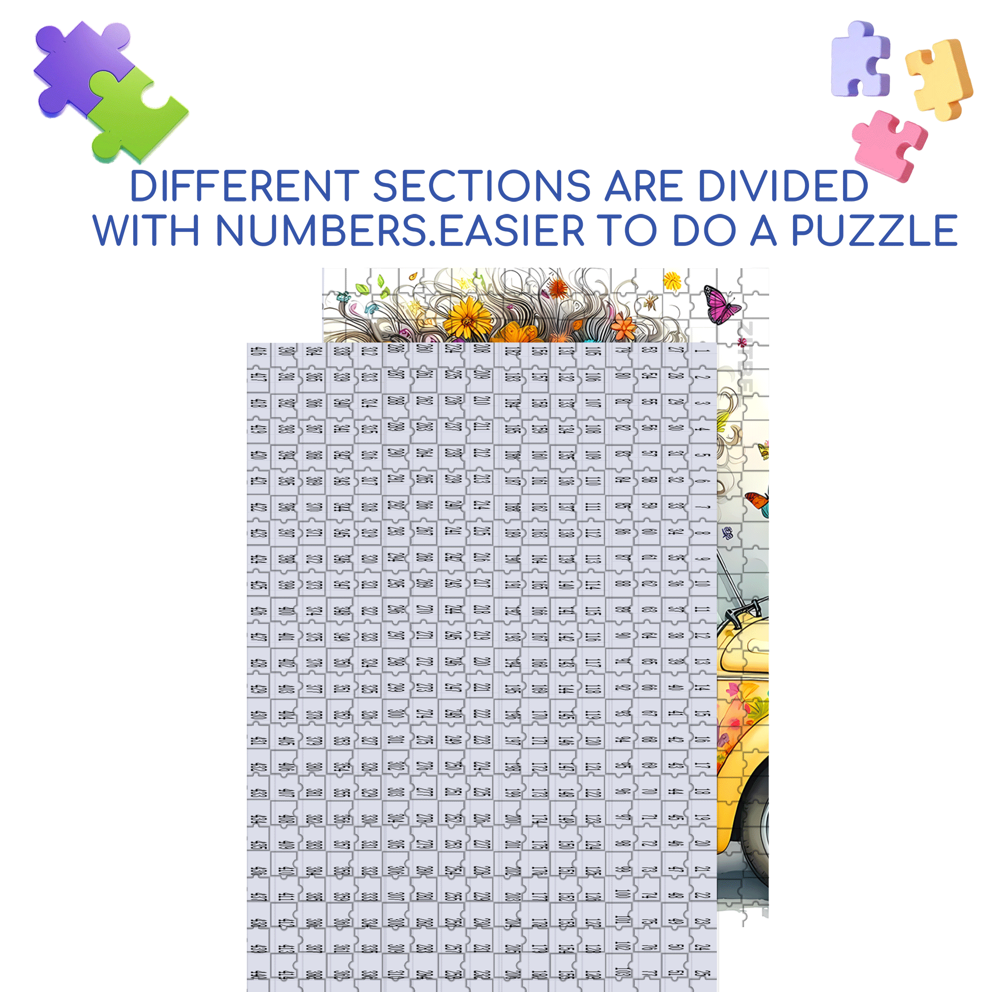 Glamorous Journey 500pcs/1000pcs Jigsaw Puzzle, Scratch-Resistant, Interactive Family Game & Brain-Boosting DIY Decor, Perfect for Halloween, Christmas & New Year Gifts, Family Puzzle Game