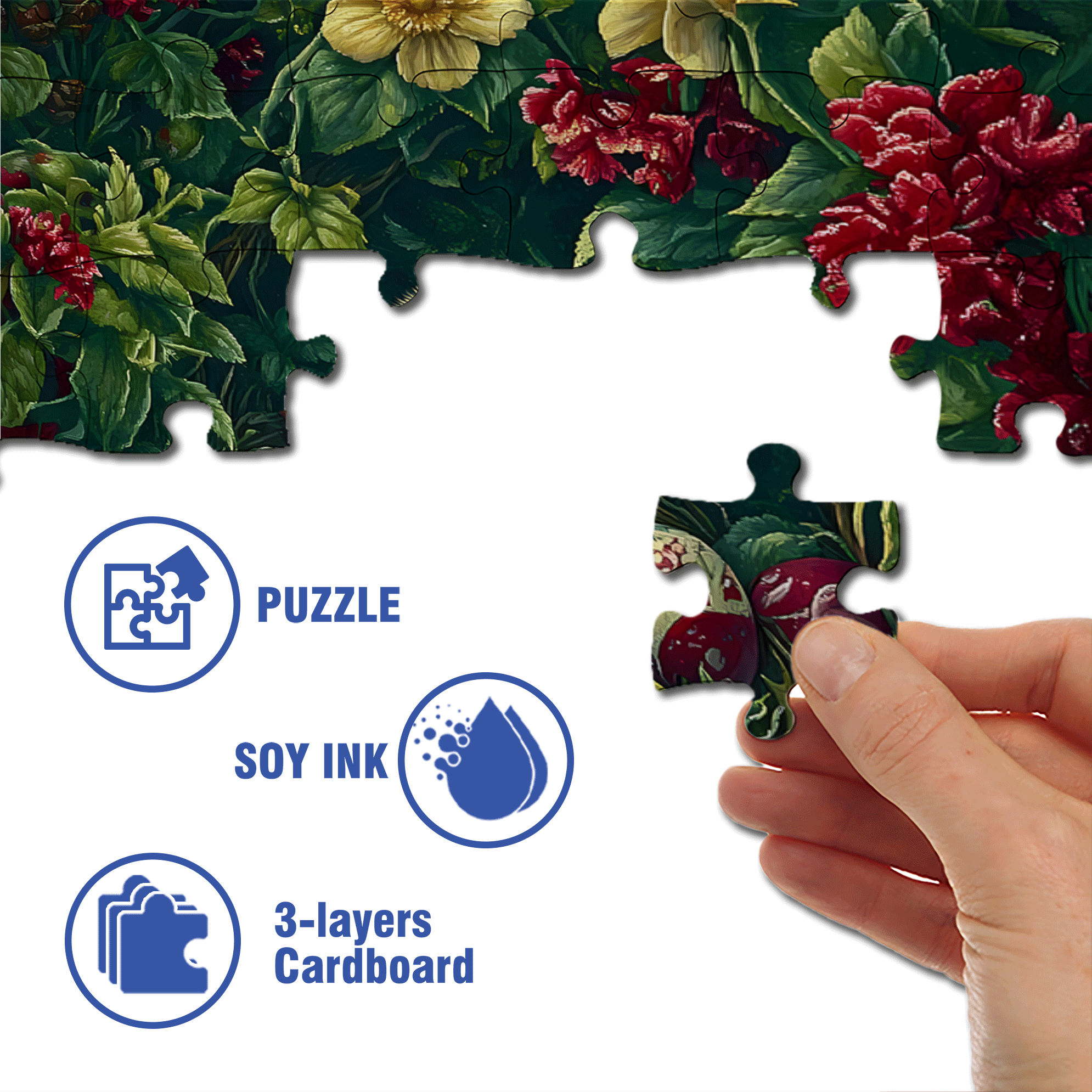 Happy To Be Born 500pcs/1000pcs Jigsaw Puzzle, Scratch-Resistant, Interactive Family Game & Brain-Boosting DIY Decor, Perfect for Halloween, Christmas & New Year Gifts, Family Puzzle Game