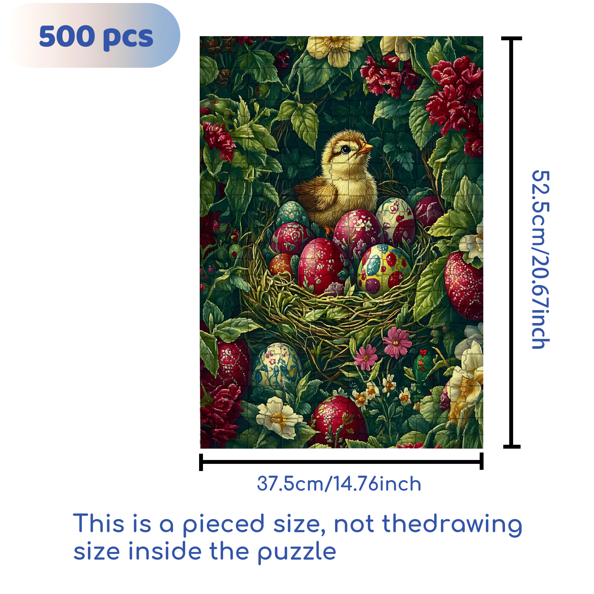 Happy To Be Born 500pcs/1000pcs Jigsaw Puzzle, Scratch-Resistant, Interactive Family Game & Brain-Boosting DIY Decor, Perfect for Halloween, Christmas & New Year Gifts, Family Puzzle Game