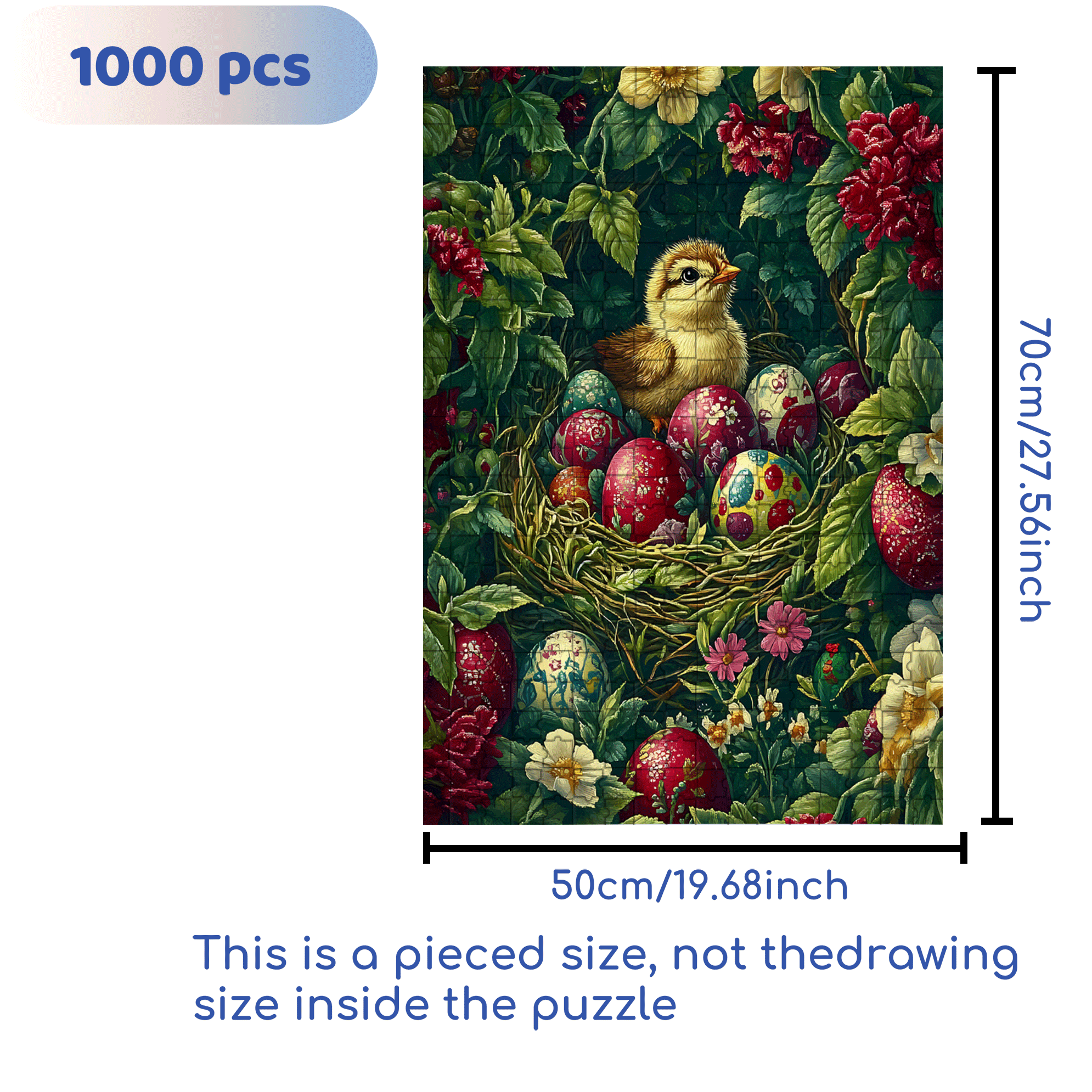 Happy To Be Born 500pcs/1000pcs Jigsaw Puzzle, Scratch-Resistant, Interactive Family Game & Brain-Boosting DIY Decor, Perfect for Halloween, Christmas & New Year Gifts, Family Puzzle Game