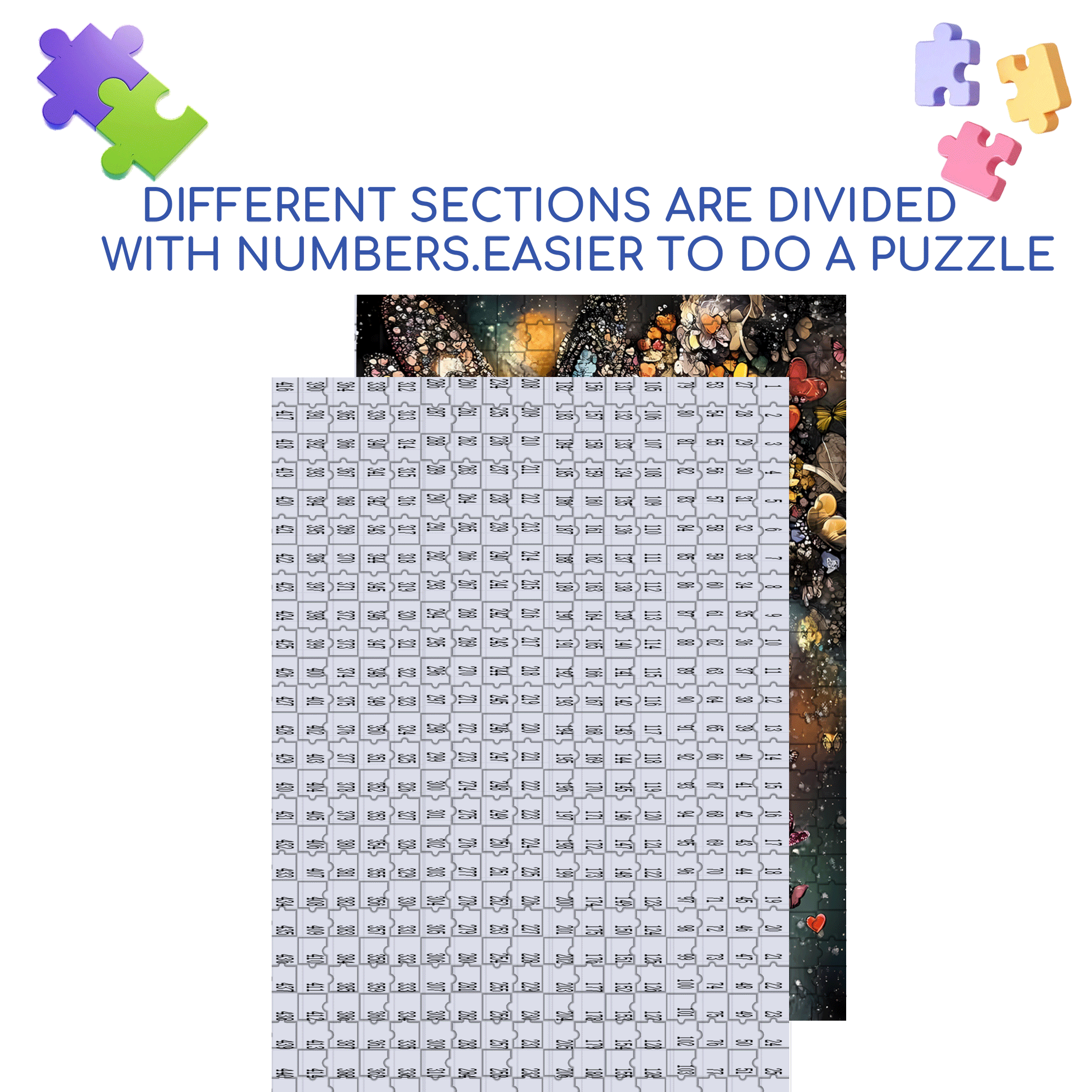 Heart's Whisper 500pcs/1000pcs Jigsaw Puzzle, Scratch-Resistant, Interactive Family Game & Brain-Boosting DIY Decor, Perfect for Halloween, Christmas & New Year Gifts, Family Puzzle Game