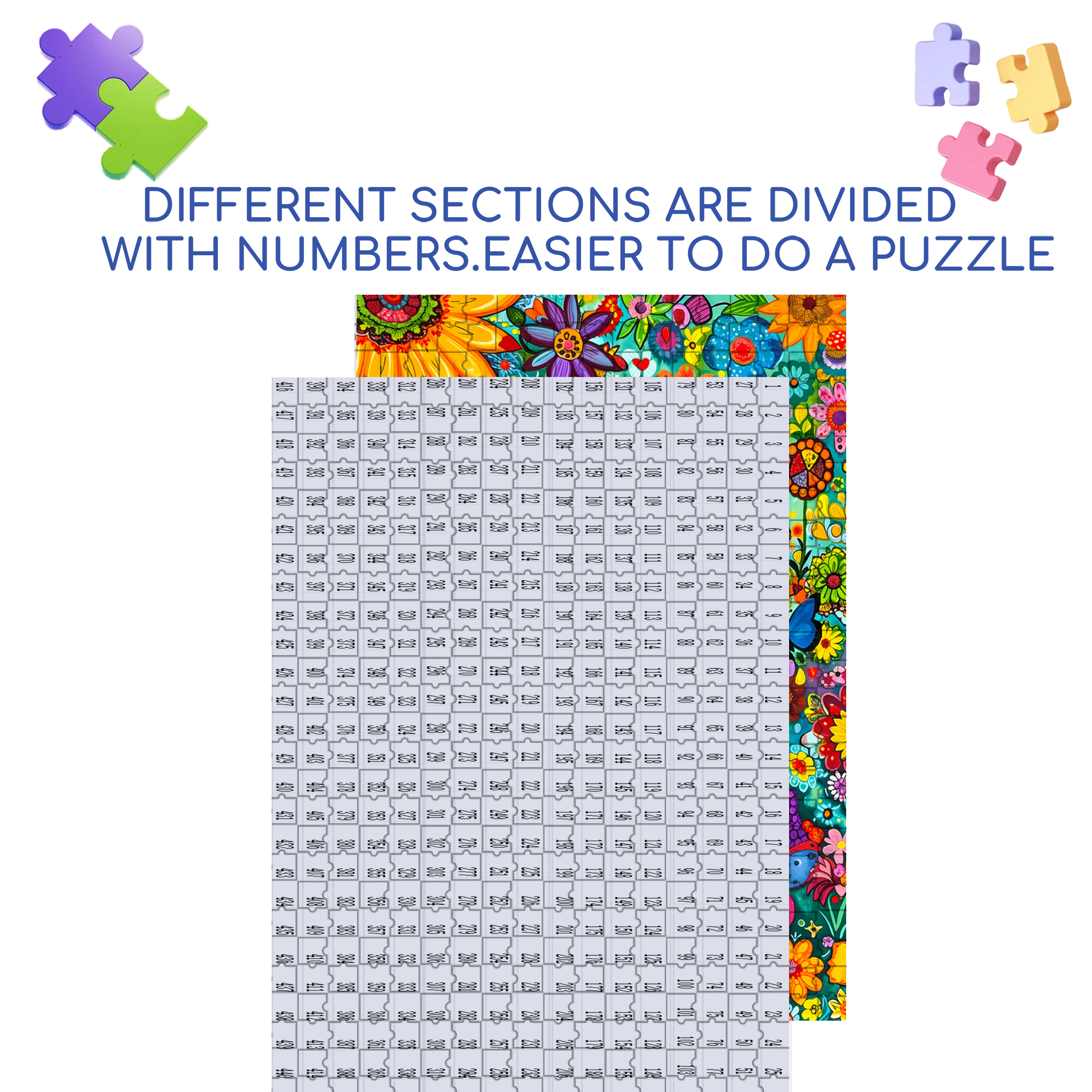 Hummingbird Flower Bed 500pcs/1000pcs Jigsaw Puzzle, Scratch-Resistant, Interactive Family Game & Brain-Boosting DIY Decor, Perfect for Halloween, Christmas & New Year Gifts, Family Puzzle Game
