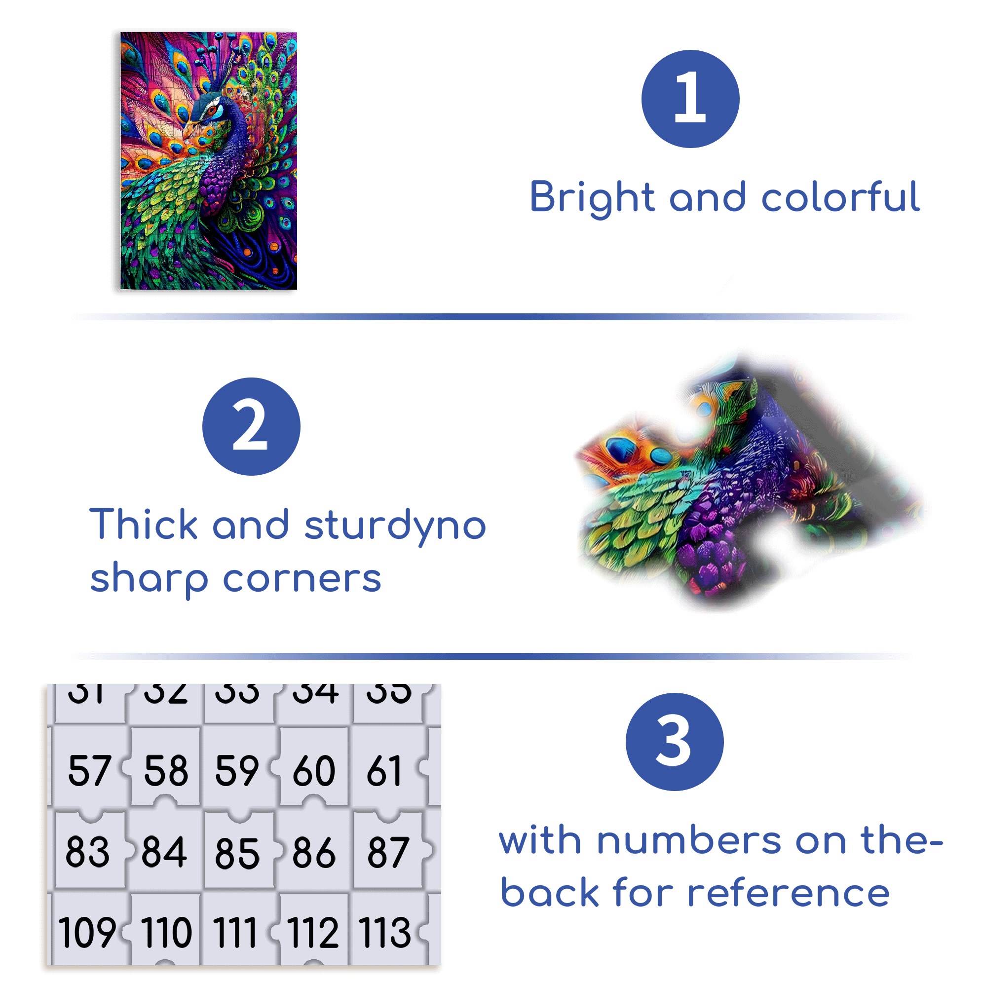 Iridescent Feather Coat 500pcs/1000pcs Jigsaw Puzzle, Scratch-Resistant, Interactive Family Game & Brain-Boosting DIY Decor, Perfect for Halloween, Christmas & New Year Gifts, Family Puzzle Game