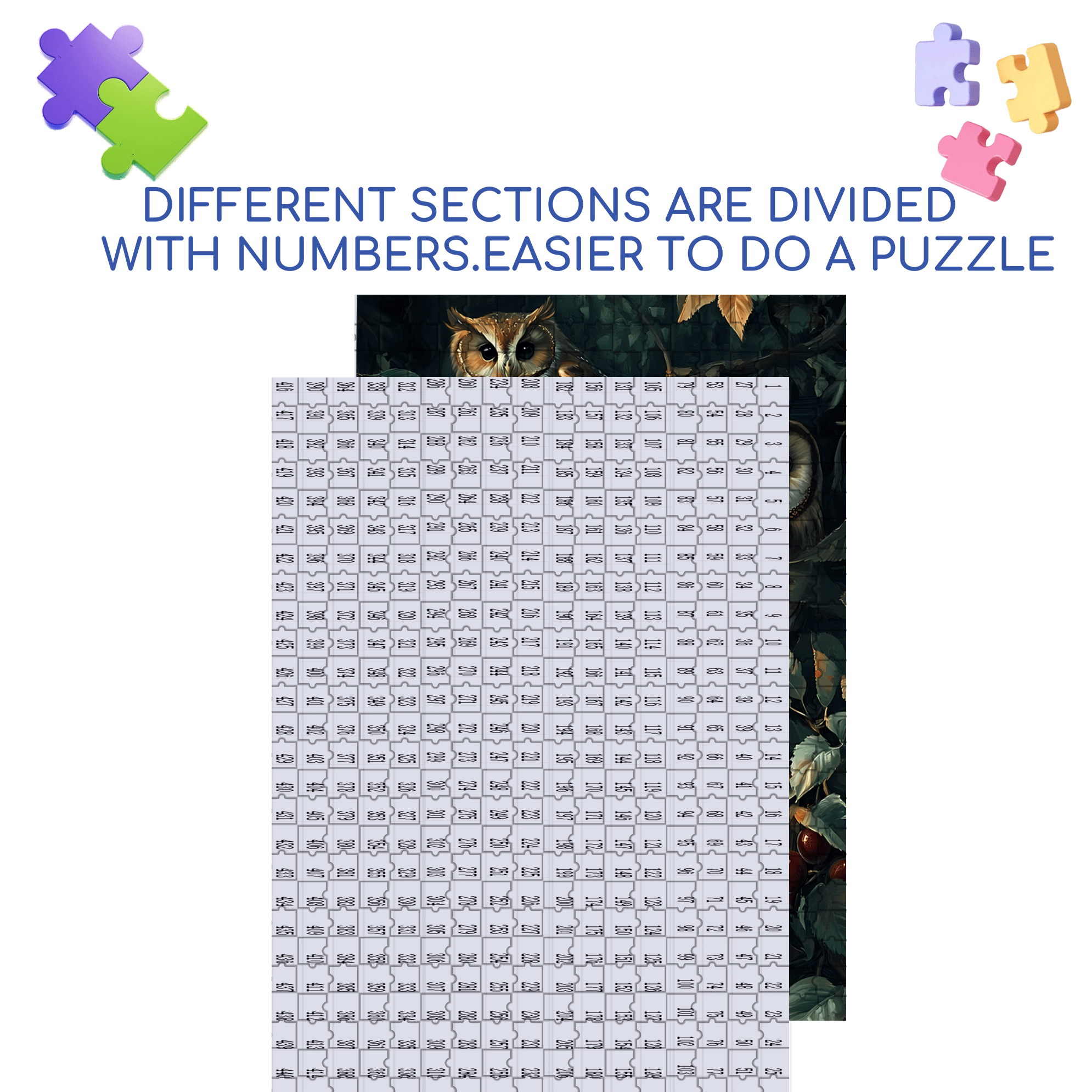 Night Watchman in the Forest 500pcs/1000pcs Jigsaw Puzzle, Scratch-Resistant, Interactive Family Game & Brain-Boosting DIY Decor, Perfect for Halloween, Christmas & New Year Gifts, Family Puzzle Game
