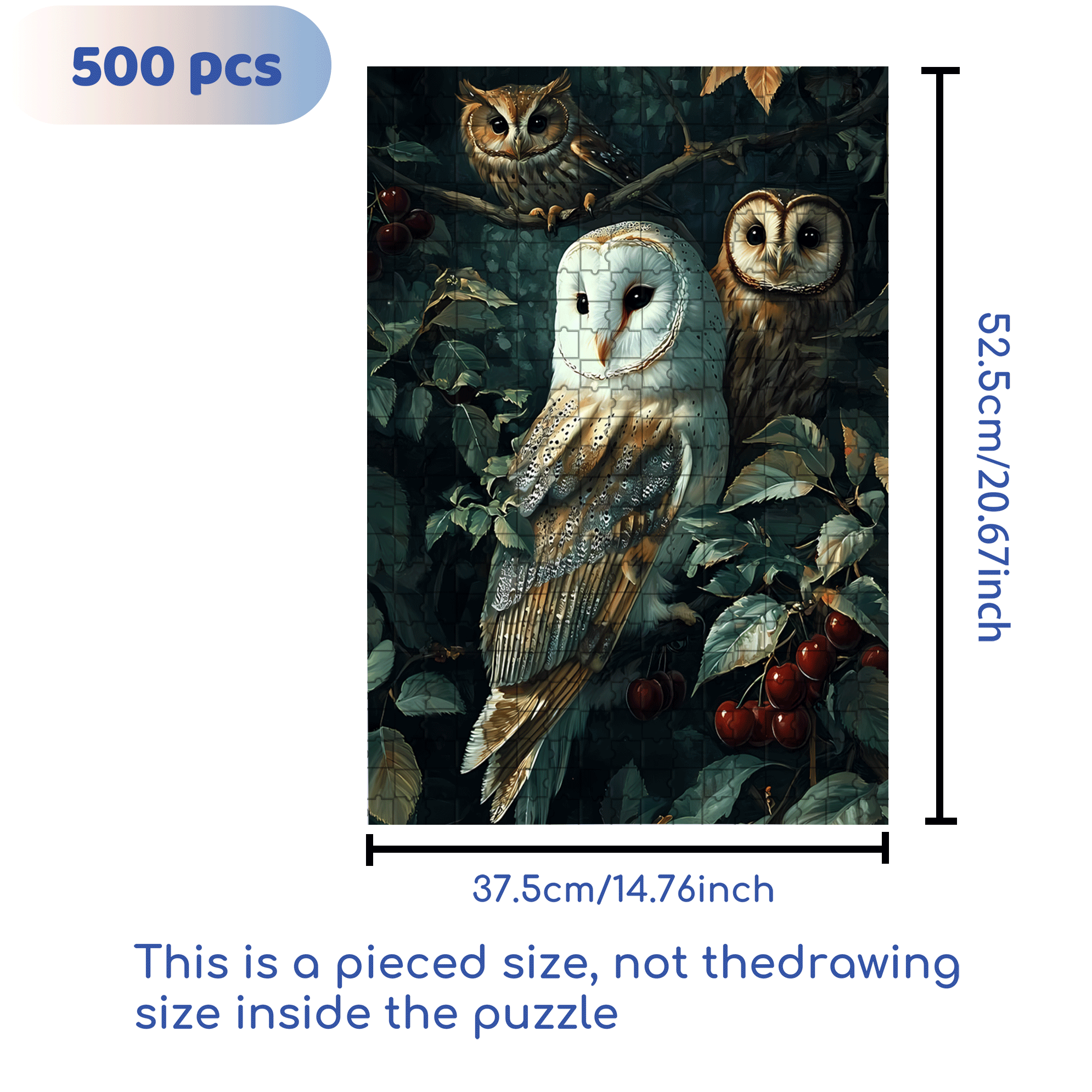 Night Watchman in the Forest 500pcs/1000pcs Jigsaw Puzzle, Scratch-Resistant, Interactive Family Game & Brain-Boosting DIY Decor, Perfect for Halloween, Christmas & New Year Gifts, Family Puzzle Game