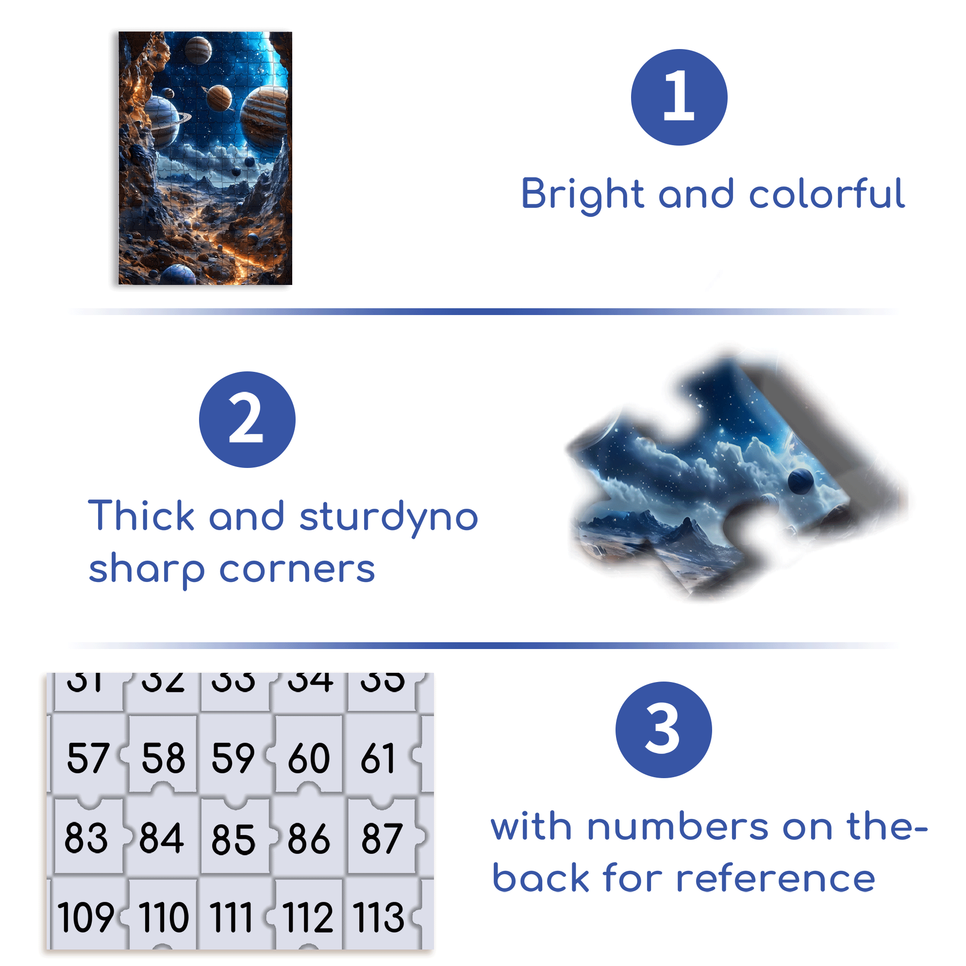 Planetary Path 500pcs/1000pcs Jigsaw Puzzle, Scratch-Resistant, Interactive Family Game & Brain-Boosting DIY Decor, Perfect for Halloween, Christmas & New Year Gifts, Family Puzzle Game