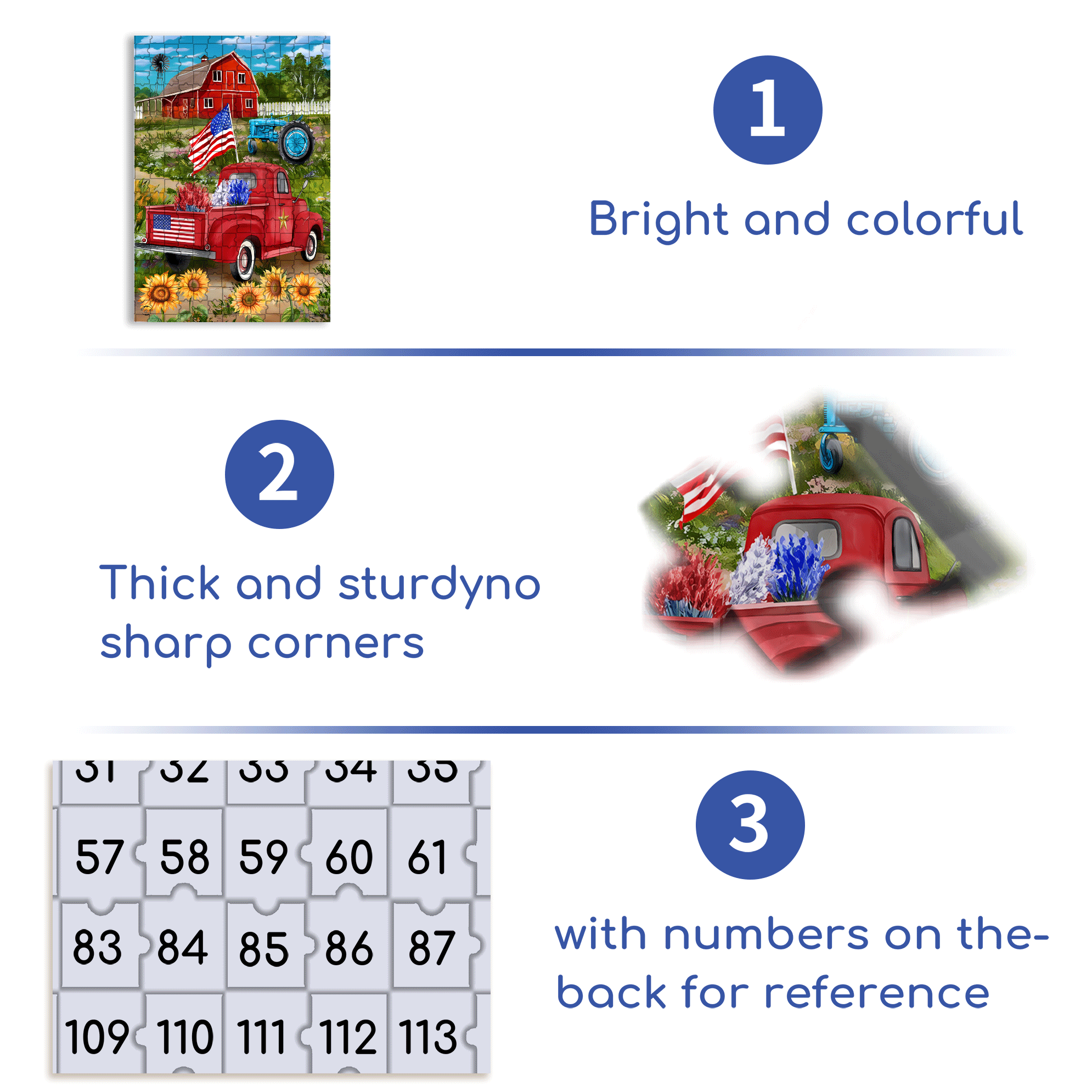 Red Car and Barn 500pcs/1000pcs Jigsaw Puzzle, Scratch-Resistant, Interactive Family Game & Brain-Boosting DIY Decor, Perfect for Halloween, Christmas & New Year Gifts, Family Puzzle Game