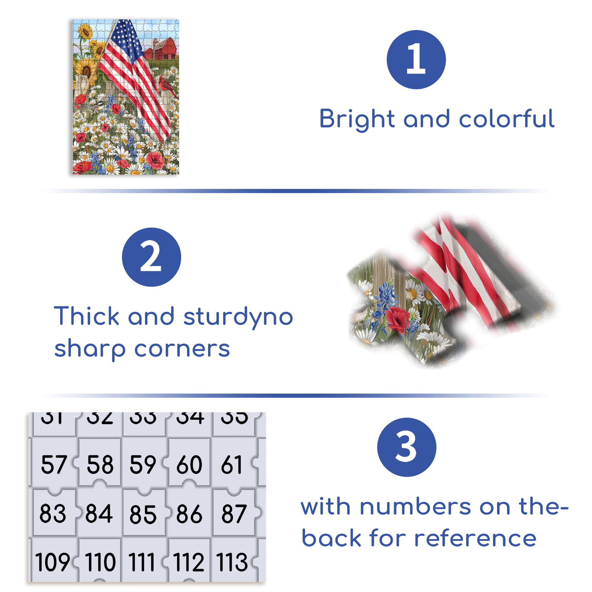 Stars & Stripes On The Field 500pcs/1000pcs Jigsaw Puzzle, Scratch-Resistant, Interactive Family Game & Brain-Boosting DIY Decor, Perfect for Halloween, Christmas & New Year Gifts, Family Puzzle Game