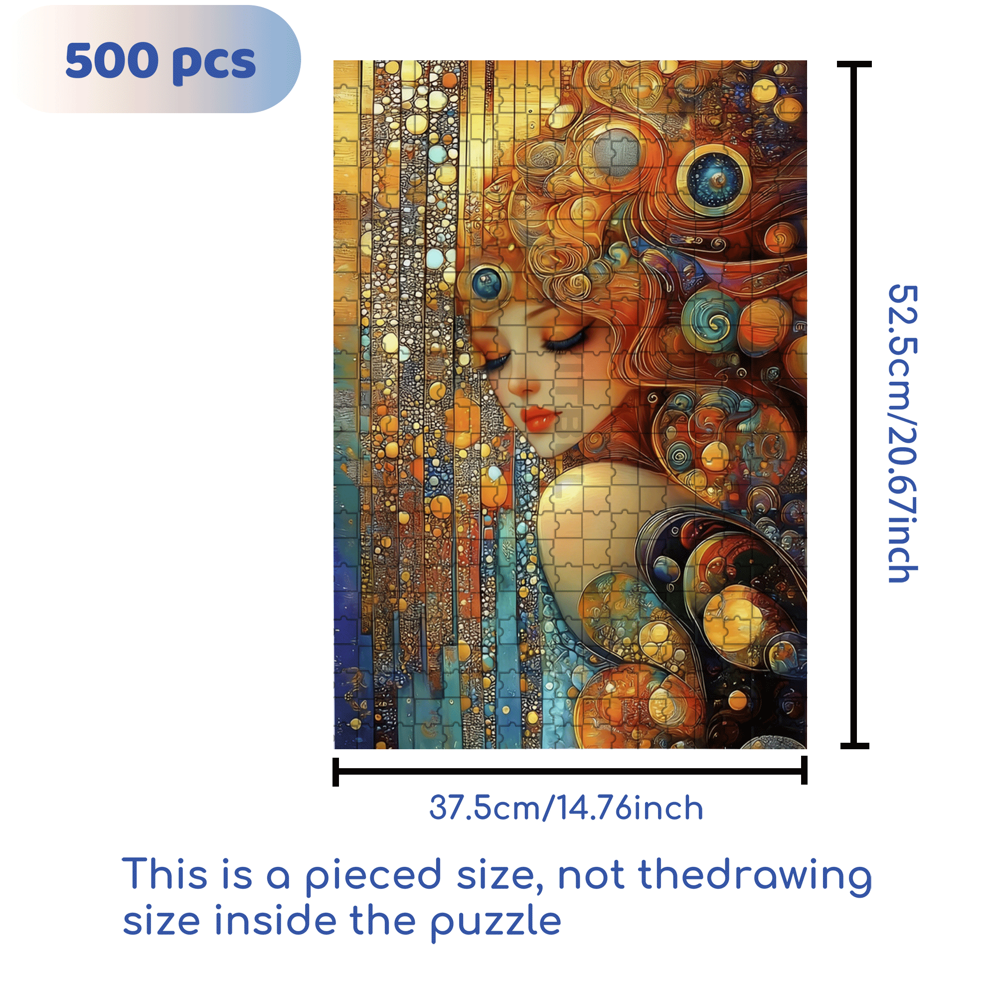 Amber Dream 500pcs/1000pcs Jigsaw Puzzle, Scratch-Resistant, Interactive Family Game & Brain-Boosting DIY Decor, Perfect for Halloween, Christmas & New Year Gifts, Family Puzzle Game