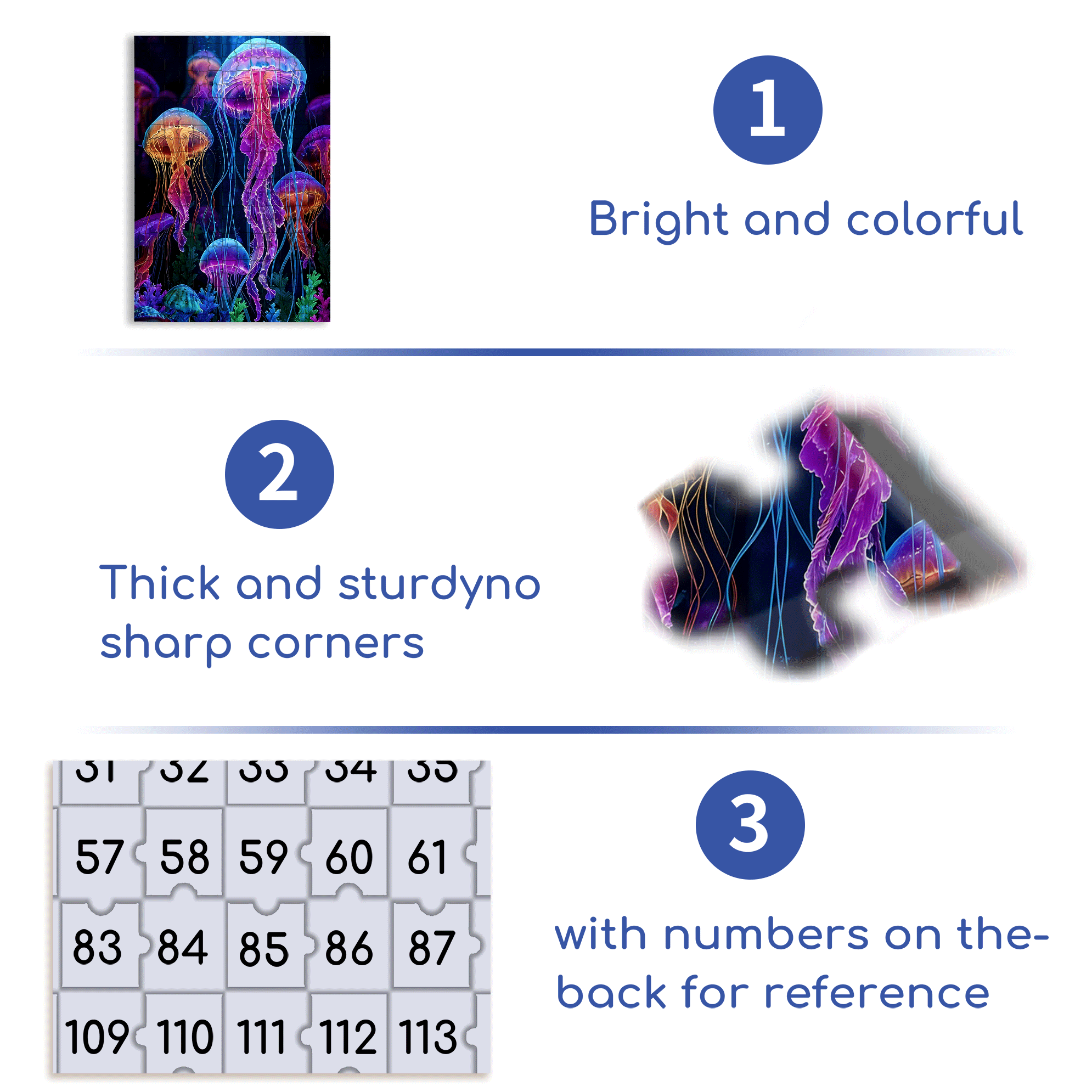 Deep Sea Dreaming 500pcs/1000pcs Jigsaw Puzzle, Scratch-Resistant, Interactive Family Game & Brain-Boosting DIY Decor, Perfect for Halloween, Christmas & New Year Gifts, Family Puzzle Game