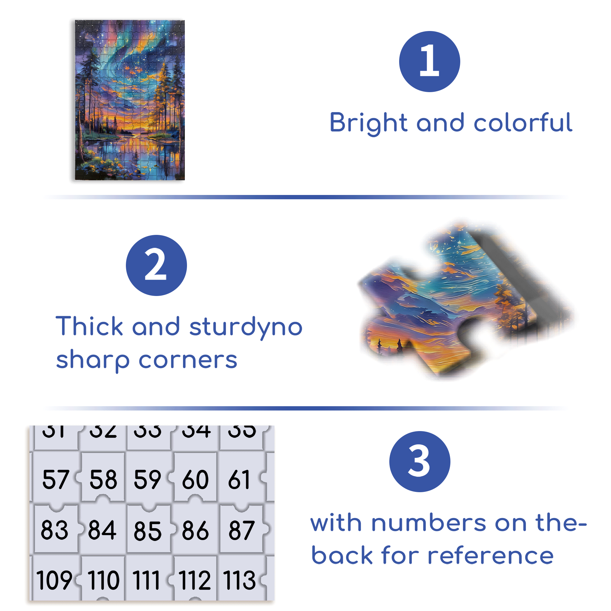 Dreamlike Colors 500pcs/1000pcs Jigsaw Puzzle, Scratch-Resistant, Interactive Family Game & Brain-Boosting DIY Decor, Perfect for Halloween, Christmas & New Year Gifts, Family Puzzle Game