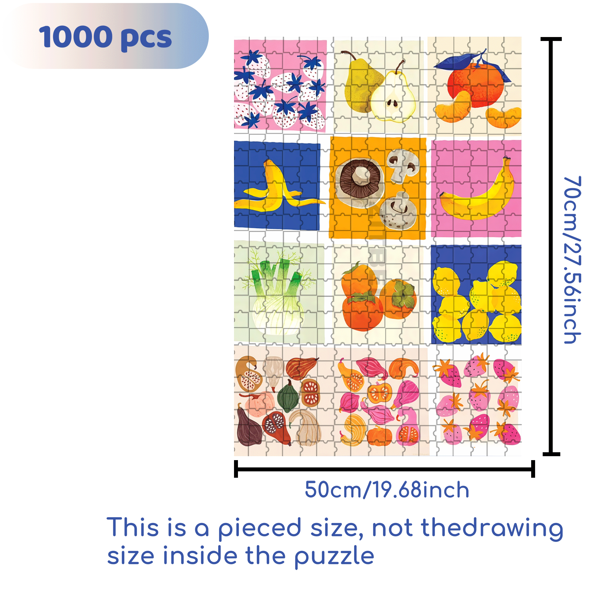Fresh And Pleasant Atmosphere Of Life 500pcs/1000pcs Jigsaw Puzzle, Scratch-Resistant, Interactive Family Game & Brain-Boosting DIY Decor, Perfect for Halloween, Christmas & New Year Gifts, Family Puzzle Game