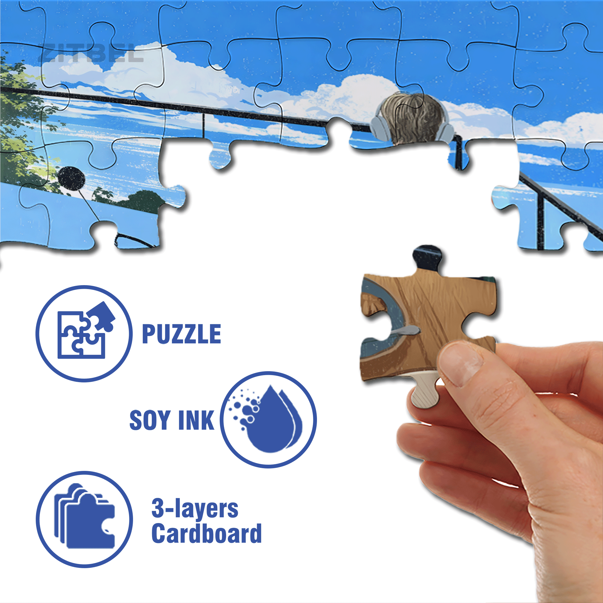 Louisiana 500pcs/1000pcs Jigsaw Puzzle, Scratch-Resistant, Interactive Family Game & Brain-Boosting DIY Decor, Perfect for Halloween, Christmas & New Year Gifts, Family Puzzle Game