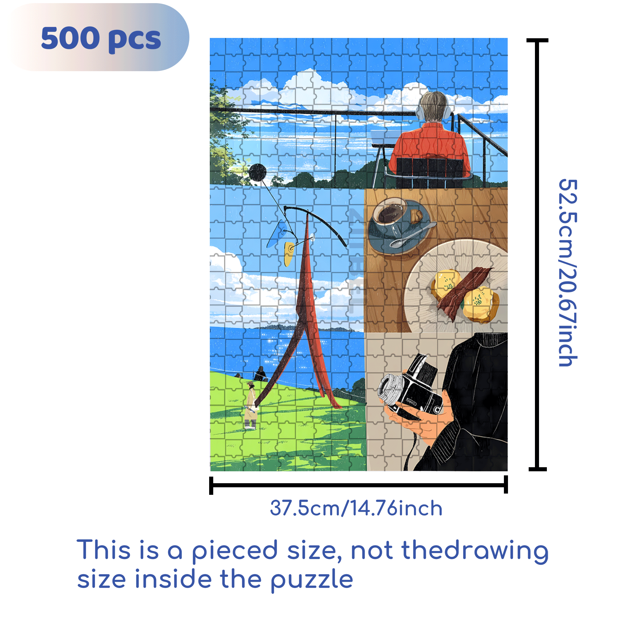 Louisiana 500pcs/1000pcs Jigsaw Puzzle, Scratch-Resistant, Interactive Family Game & Brain-Boosting DIY Decor, Perfect for Halloween, Christmas & New Year Gifts, Family Puzzle Game