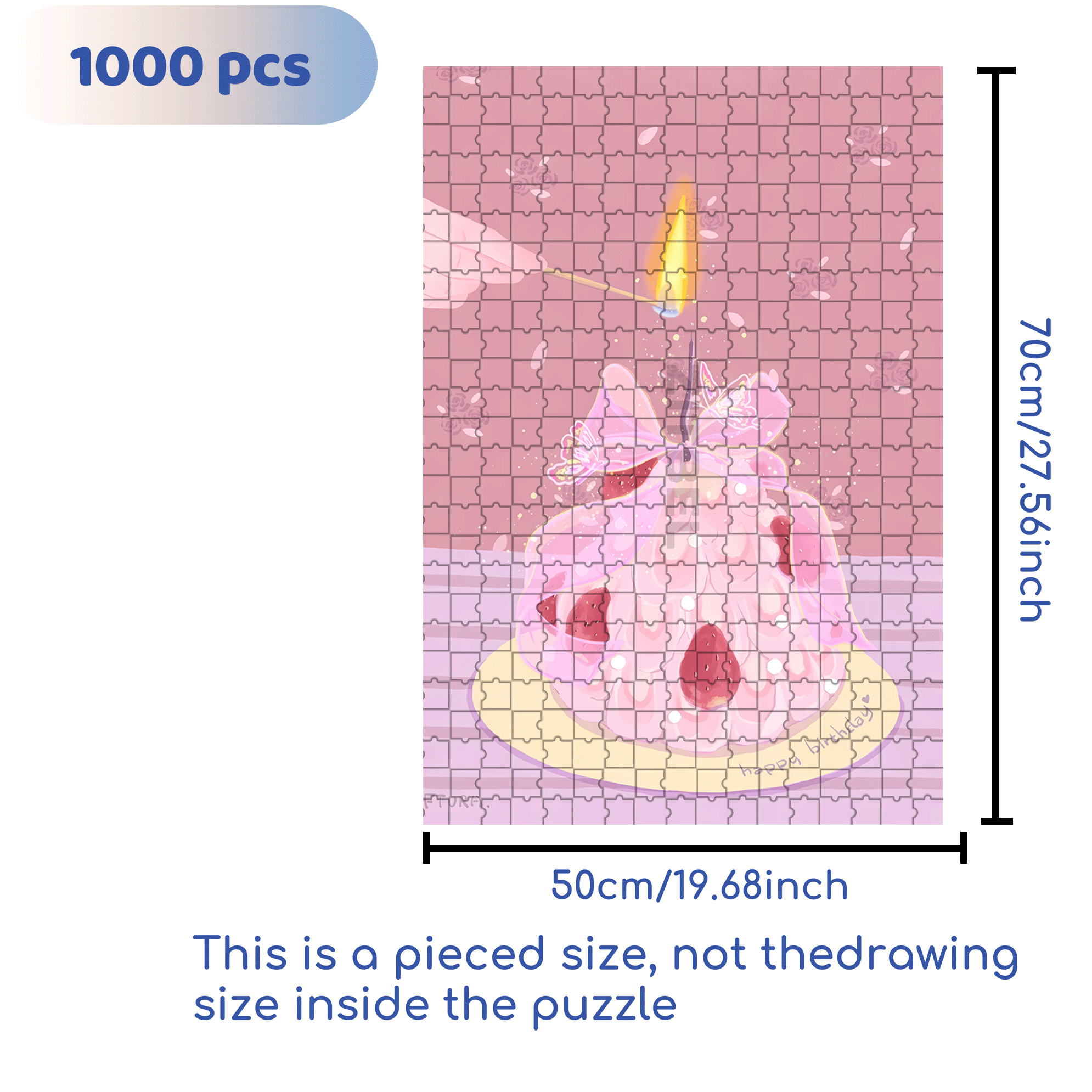 Make a wish! Darling 500pcs/1000pcs Jigsaw Puzzle, Scratch-Resistant, Interactive Family Game & Brain-Boosting DIY Decor, Perfect for Halloween, Christmas & New Year Gifts, Family Puzzle Game