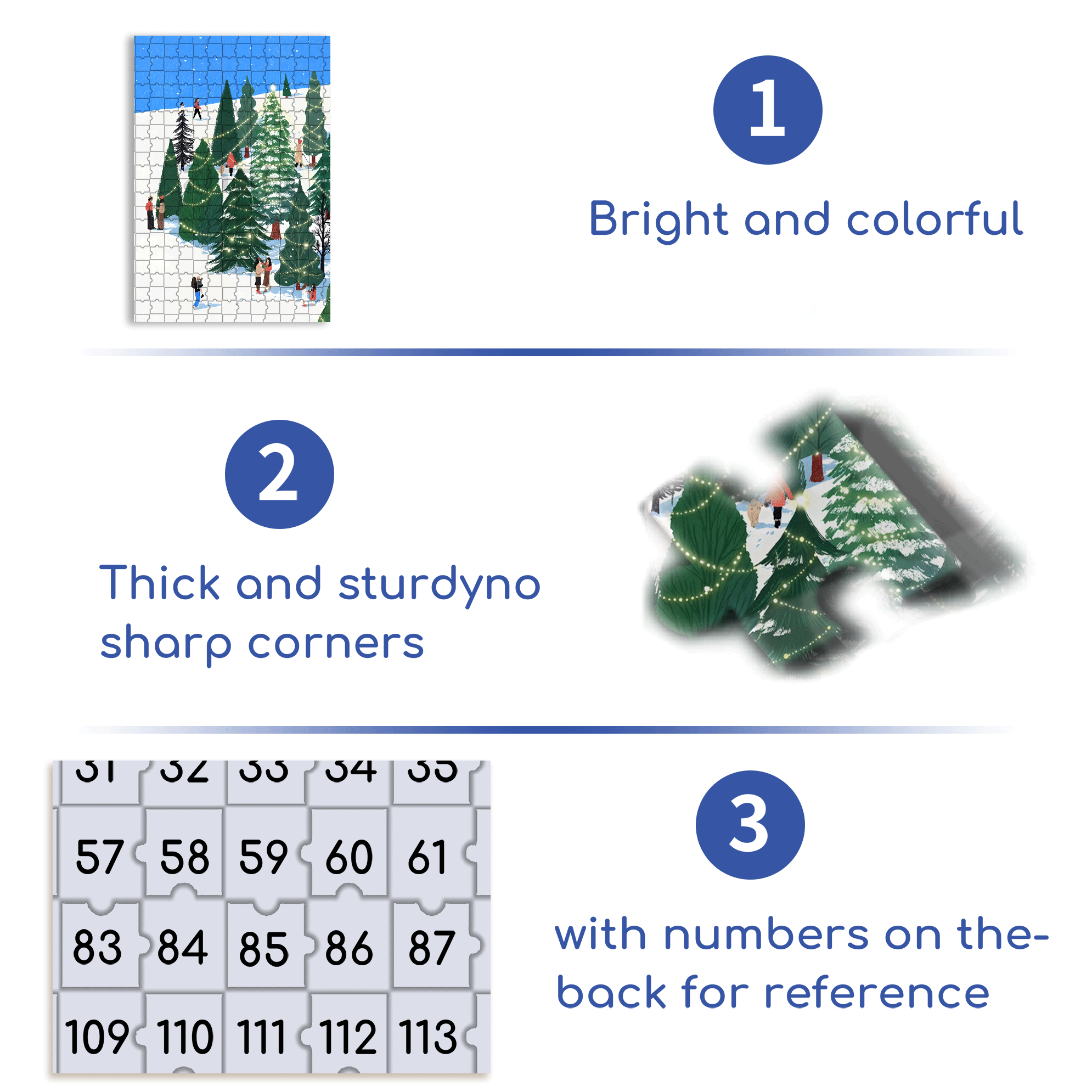 Snow Ridge Forest 500pcs/1000pcs Jigsaw Puzzle, Scratch-Resistant, Interactive Family Game & Brain-Boosting DIY Decor, Perfect for Halloween, Christmas & New Year Gifts, Family Puzzle Game