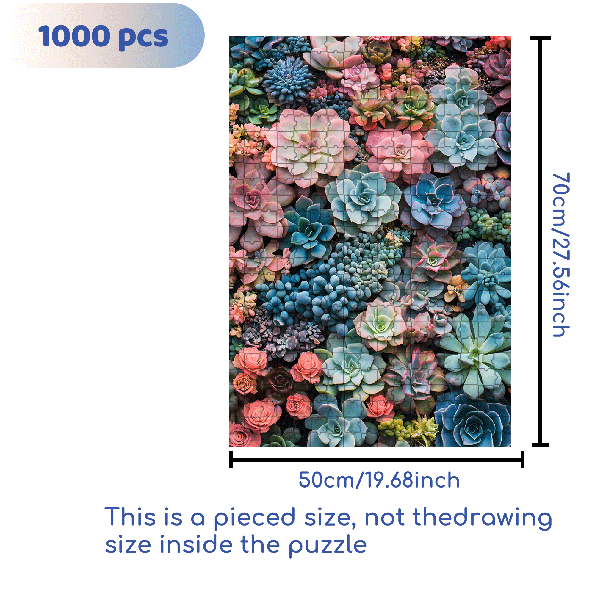 Springtime Gowns and Fabrics 500pcs/1000pcs Jigsaw Puzzle, Scratch-Resistant, Interactive Family Game & Brain-Boosting DIY Decor, Perfect for Halloween, Christmas & New Year Gifts, Family Puzzle Game
