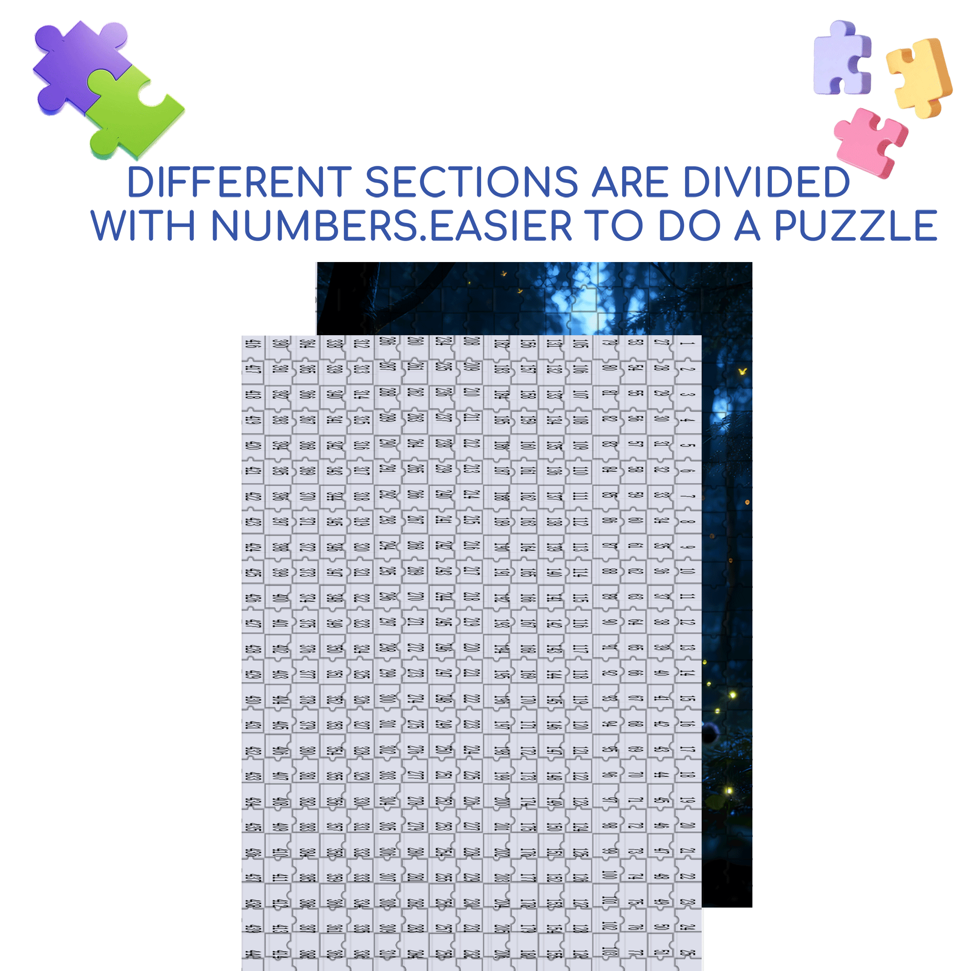 Star Diamond White Tiger 500pcs/1000pcs Jigsaw Puzzle, Scratch-Resistant, Interactive Family Game & Brain-Boosting DIY Decor, Perfect for Halloween, Christmas & New Year Gifts, Family Puzzle Game