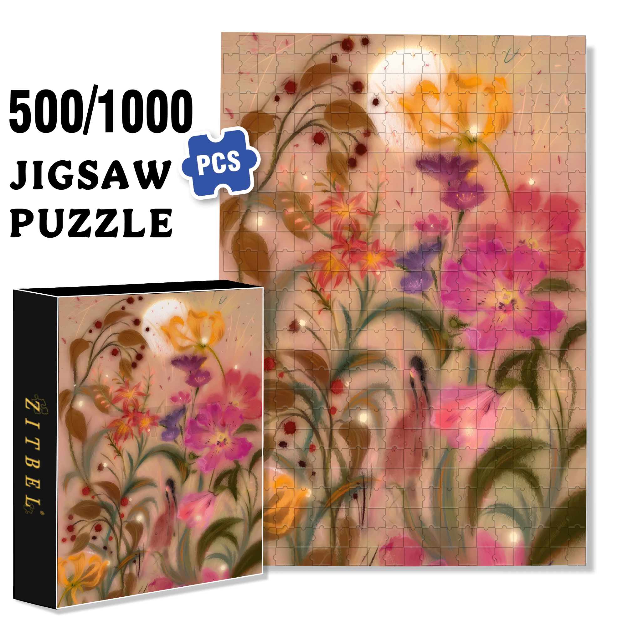 The Dance of Autumn 500pcs/1000pcs Jigsaw Puzzle, Scratch-Resistant, Interactive Family Game & Brain-Boosting DIY Decor, Perfect for Halloween, Christmas & New Year Gifts, Family Puzzle Game