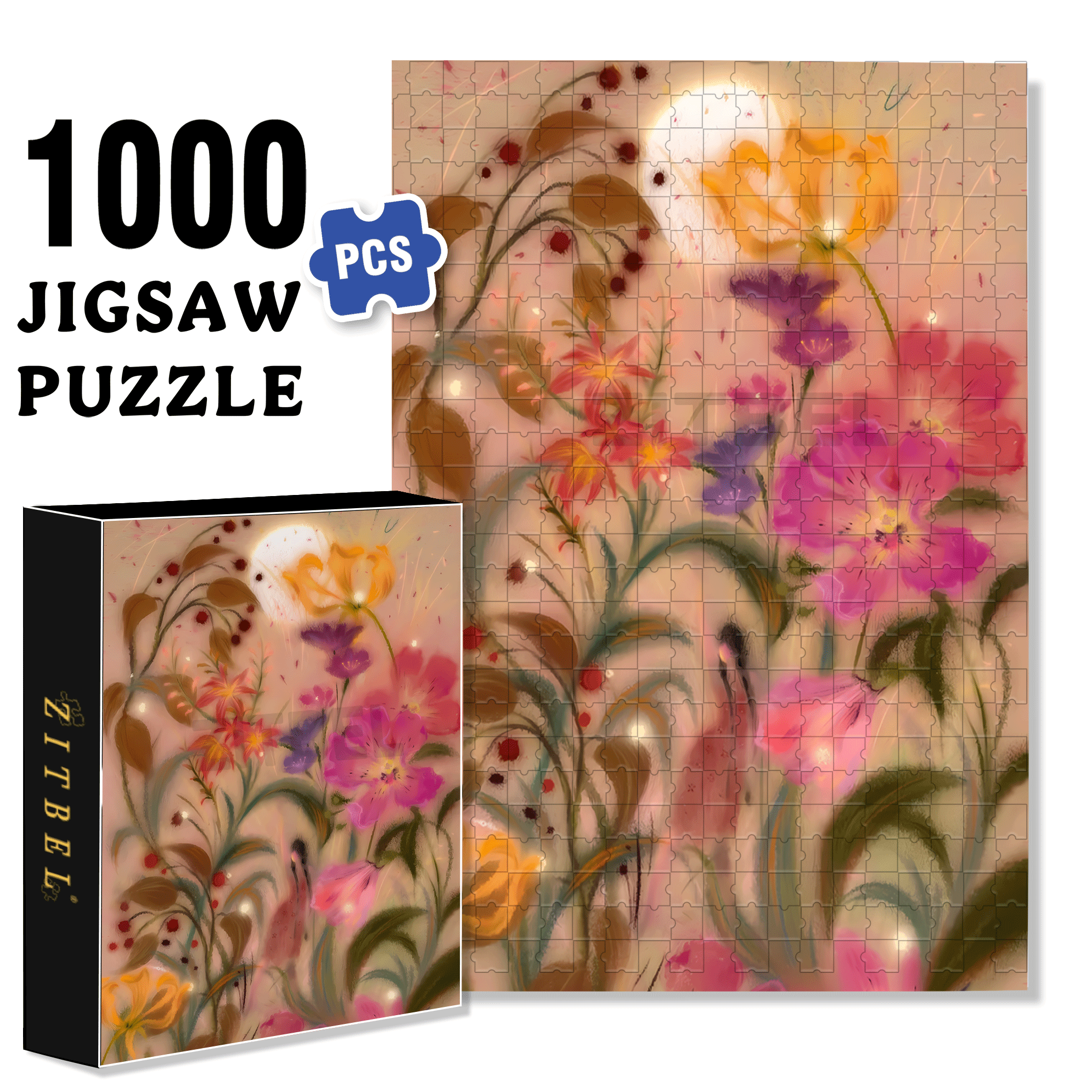 The Dance of Autumn 500pcs/1000pcs Jigsaw Puzzle, Scratch-Resistant, Interactive Family Game & Brain-Boosting DIY Decor, Perfect for Halloween, Christmas & New Year Gifts, Family Puzzle Game