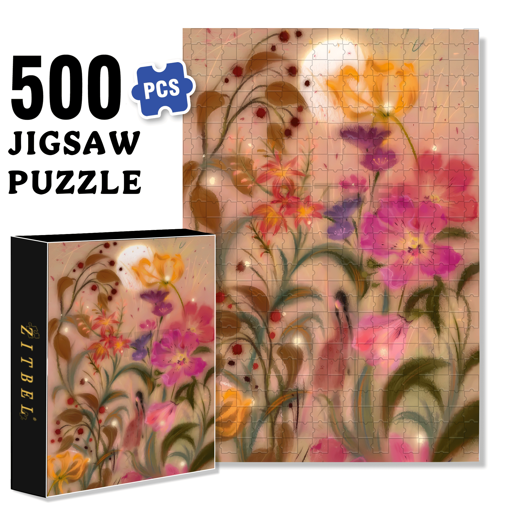 The Dance of Autumn 500pcs/1000pcs Jigsaw Puzzle, Scratch-Resistant, Interactive Family Game & Brain-Boosting DIY Decor, Perfect for Halloween, Christmas & New Year Gifts, Family Puzzle Game