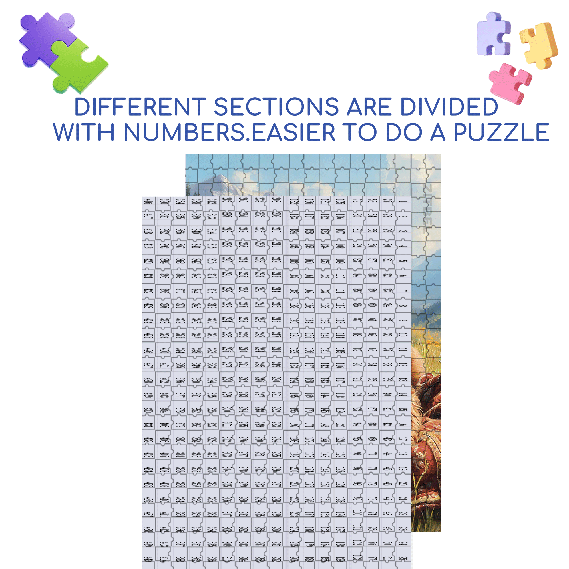 The Highland Cow Wearing A Garland 500pcs/1000pcs Jigsaw Puzzle, Scratch-Resistant, Interactive Family Game & Brain-Boosting DIY Decor, Perfect for Halloween, Christmas & New Year Gifts, Family Puzzle Game