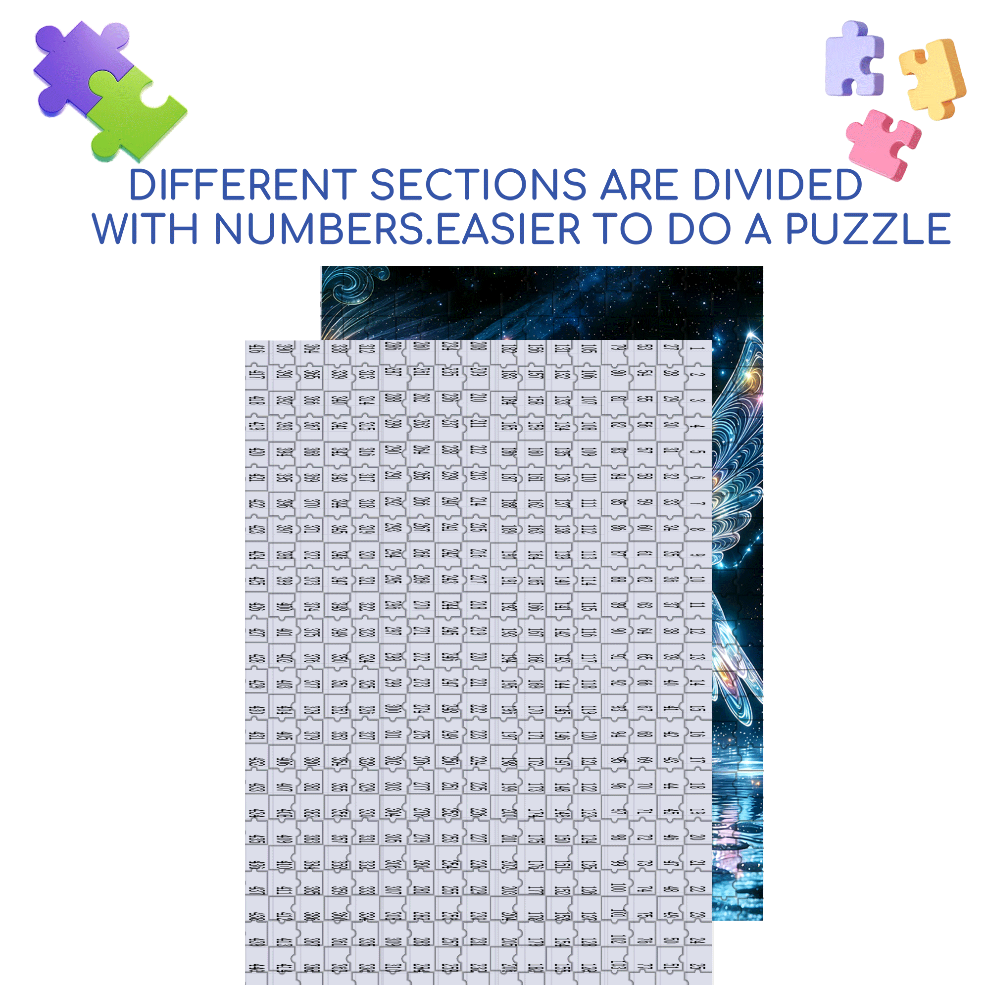 The Kiss of Stardust 500pcs/1000pcs Jigsaw Puzzle, Scratch-Resistant, Interactive Family Game & Brain-Boosting DIY Decor, Perfect for Halloween, Christmas & New Year Gifts, Family Puzzle Game