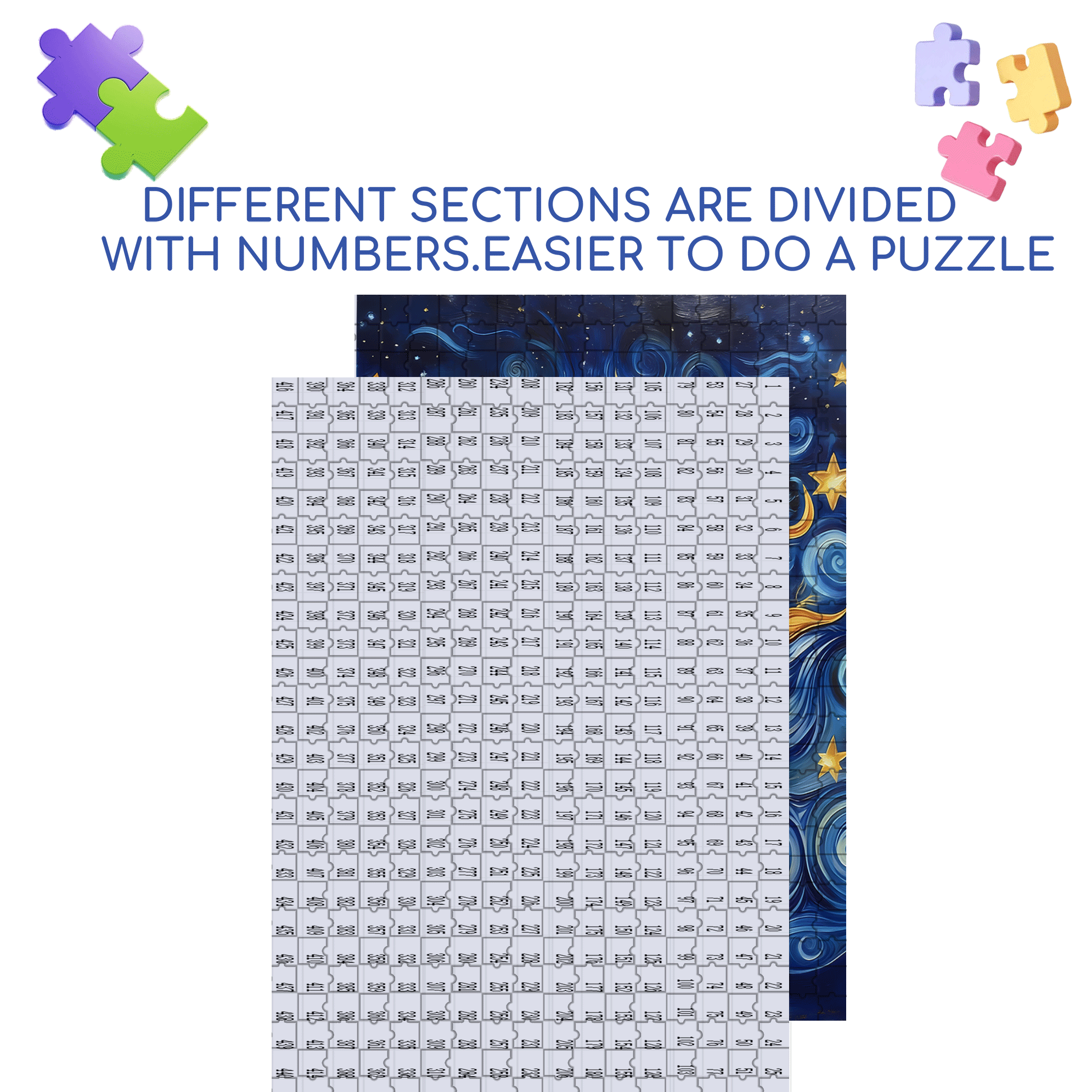 The Sun And The Moon 500pcs/1000pcs Jigsaw Puzzle, Scratch-Resistant, Interactive Family Game & Brain-Boosting DIY Decor, Perfect for Halloween, Christmas & New Year Gifts, Family Puzzle Game
