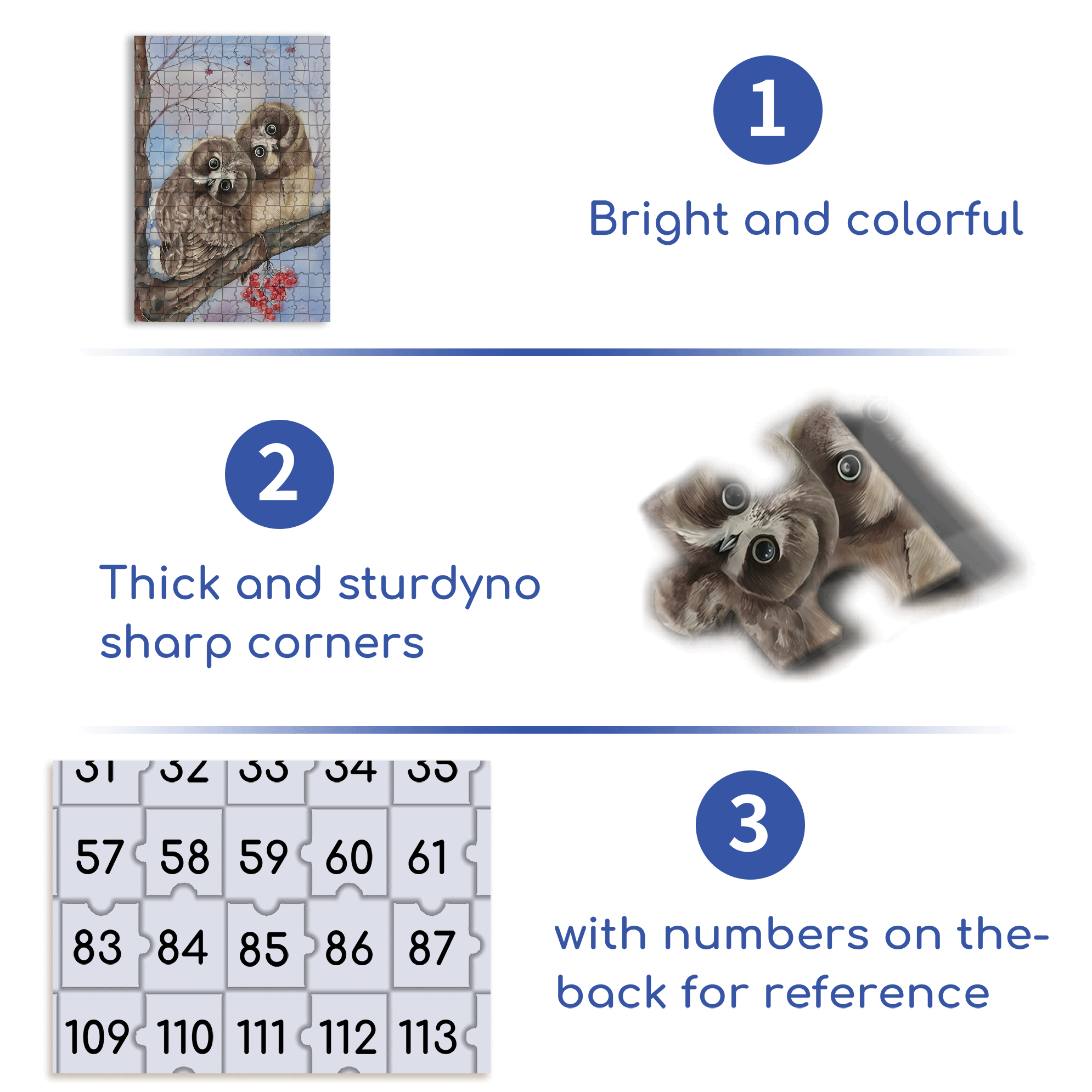 Whispering On The Branches 500pcs/1000pcs Jigsaw Puzzle, Scratch-Resistant, Interactive Family Game & Brain-Boosting DIY Decor, Perfect for Halloween, Christmas & New Year Gifts, Family Puzzle Game