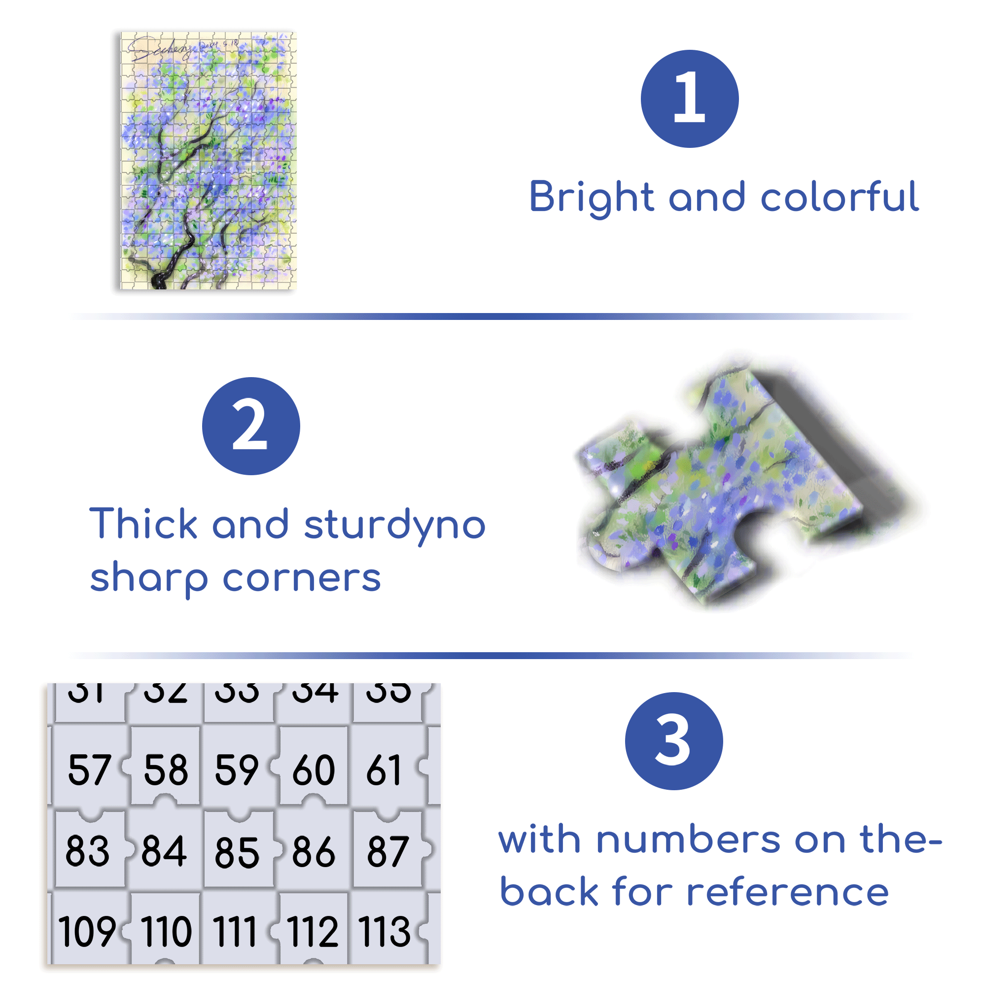 Wildflowers Along The Roadside 500pcs/1000pcs Jigsaw Puzzle, Scratch-Resistant, Interactive Family Game & Brain-Boosting DIY Decor, Perfect for Halloween, Christmas & New Year Gifts, Family Puzzle Game