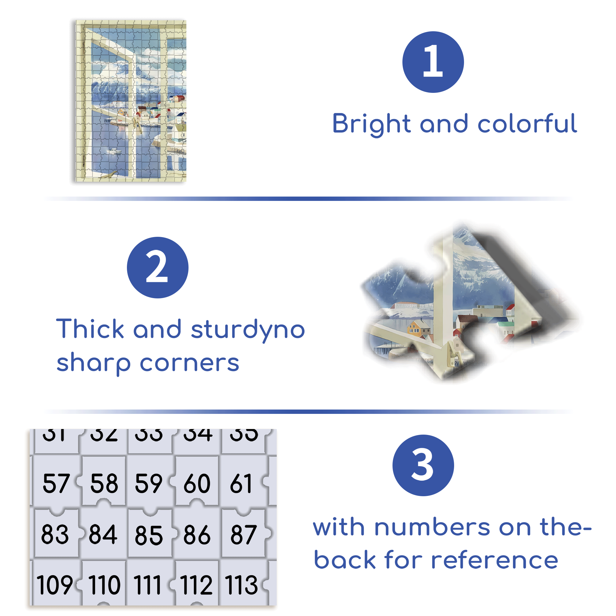 Window-side Snow Island 500pcs/1000pcs Jigsaw Puzzle, Scratch-Resistant, Interactive Family Game & Brain-Boosting DIY Decor, Perfect for Halloween, Christmas & New Year Gifts, Family Puzzle Game