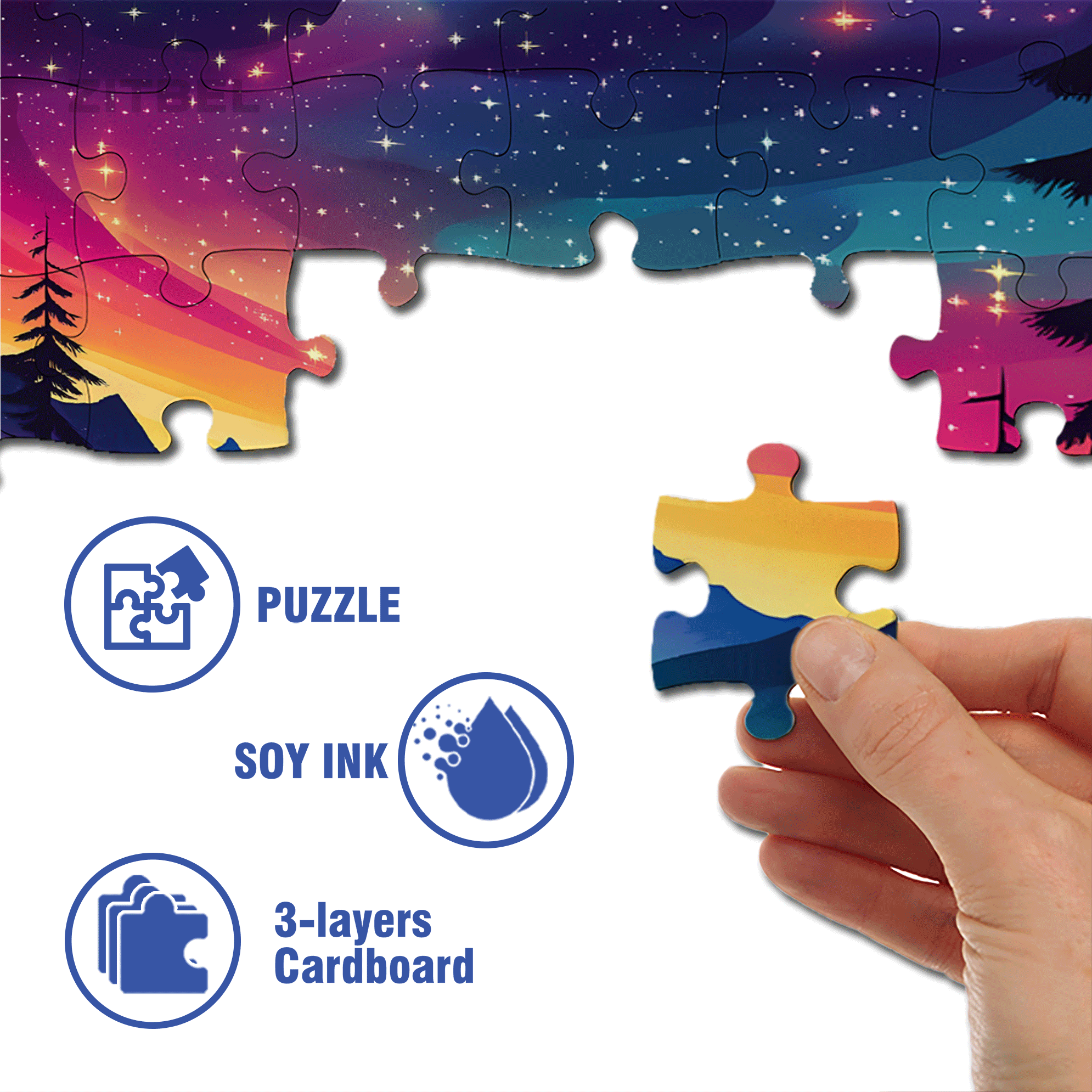 Yoshino Katsuhiko 500pcs/1000pcs Jigsaw Puzzle, Scratch-Resistant, Interactive Family Game & Brain-Boosting DIY Decor, Perfect for Halloween, Christmas & New Year Gifts, Family Puzzle Game