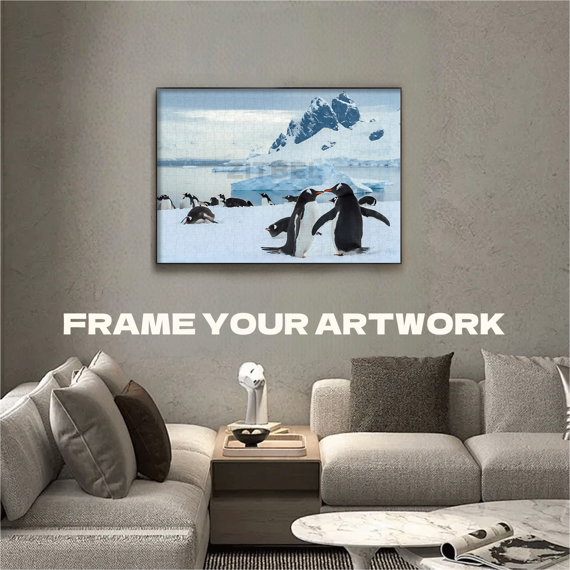 Antarctic Expedition 500pcs/1000pcs Jigsaw Puzzle, Scratch-Resistant, Interactive Family Game & Brain-Boosting DIY Decor, Perfect for Halloween, Christmas & New Year Gifts, Family Puzzle Game