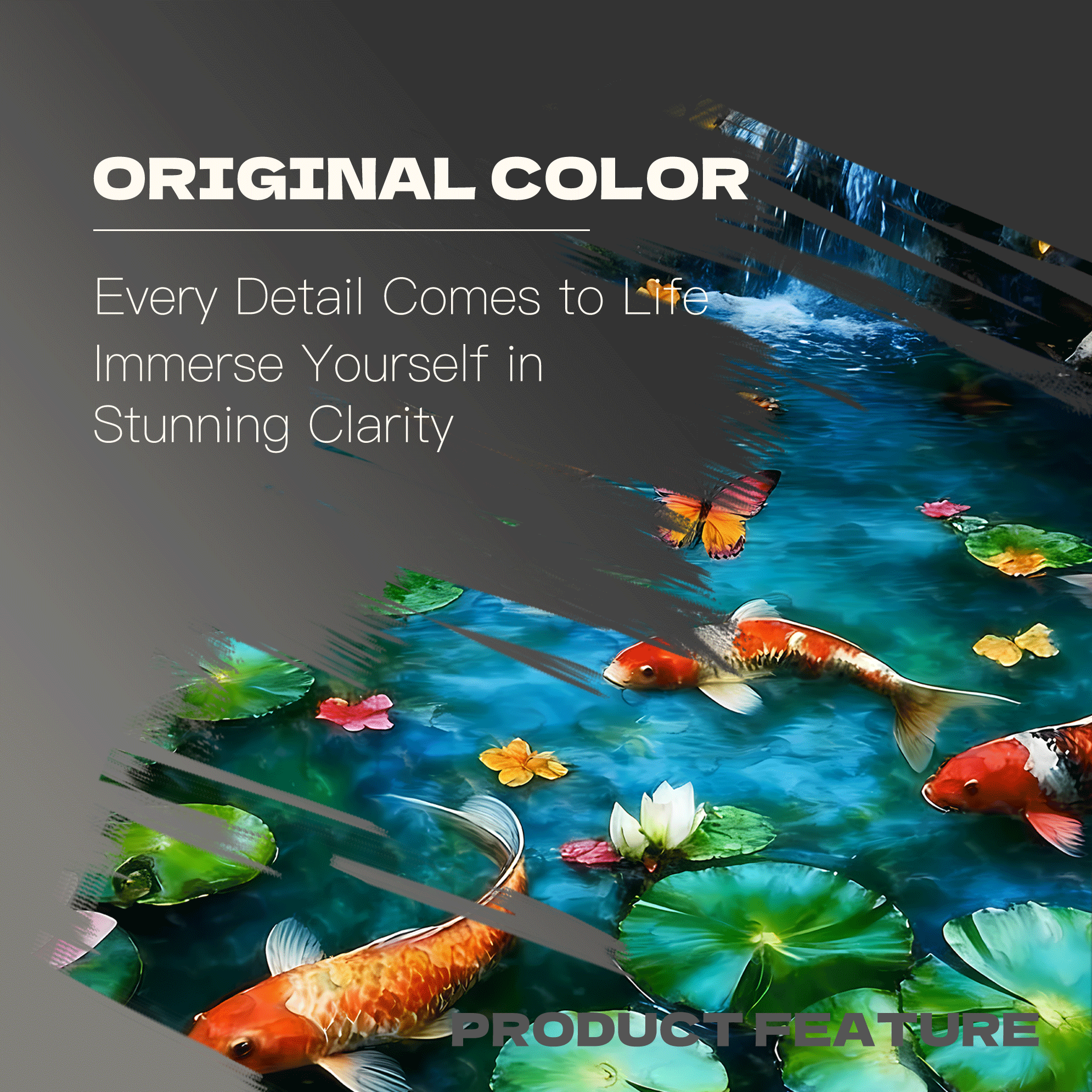 Fish Enjoying Themselves In The Stream 500pcs/1000pcs Jigsaw Puzzle, Scratch-Resistant, Interactive Family Game & Brain-Boosting DIY Decor, Perfect for Halloween, Christmas & New Year Gifts, Family Puzzle Game