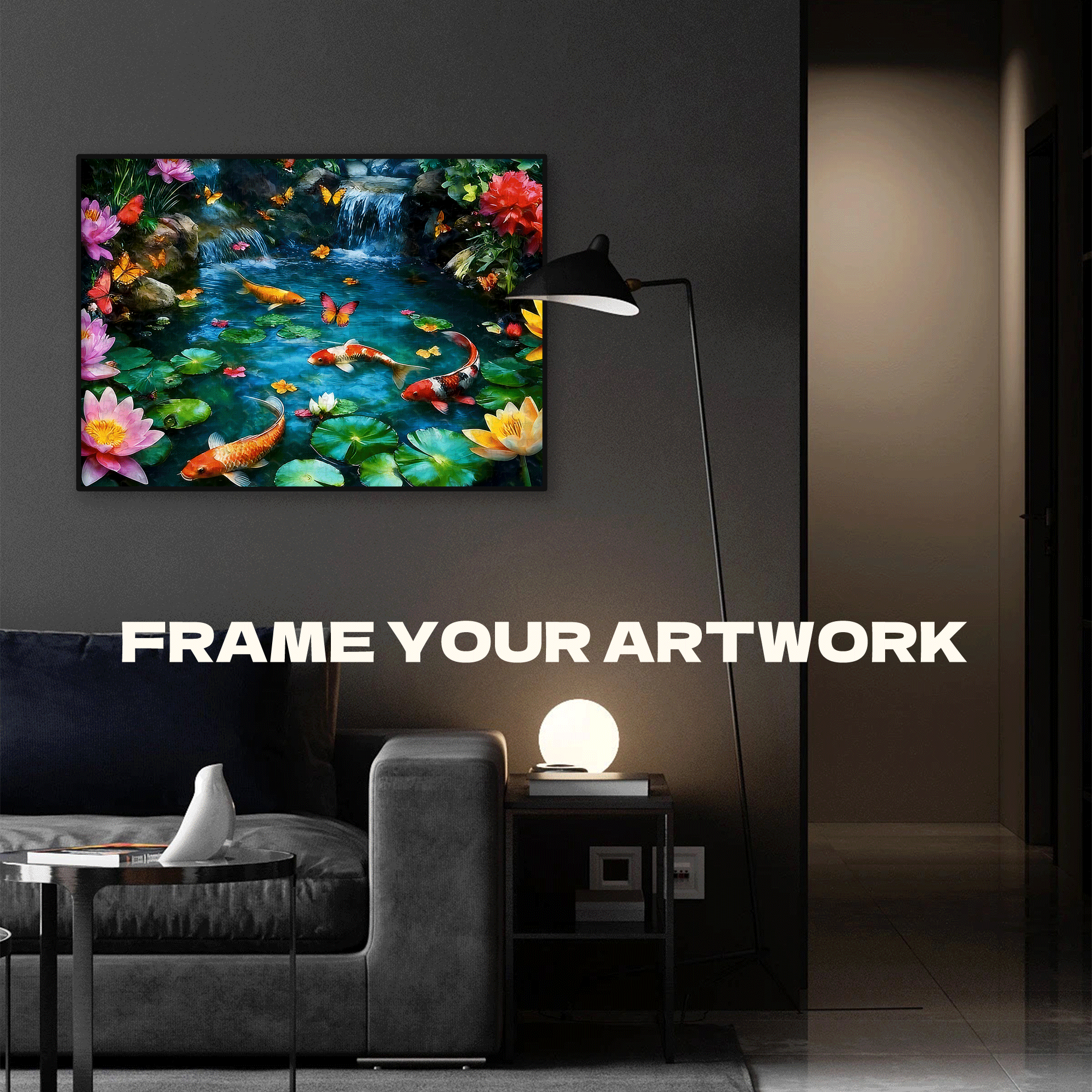 Fish Enjoying Themselves In The Stream 500pcs/1000pcs Jigsaw Puzzle, Scratch-Resistant, Interactive Family Game & Brain-Boosting DIY Decor, Perfect for Halloween, Christmas & New Year Gifts, Family Puzzle Game