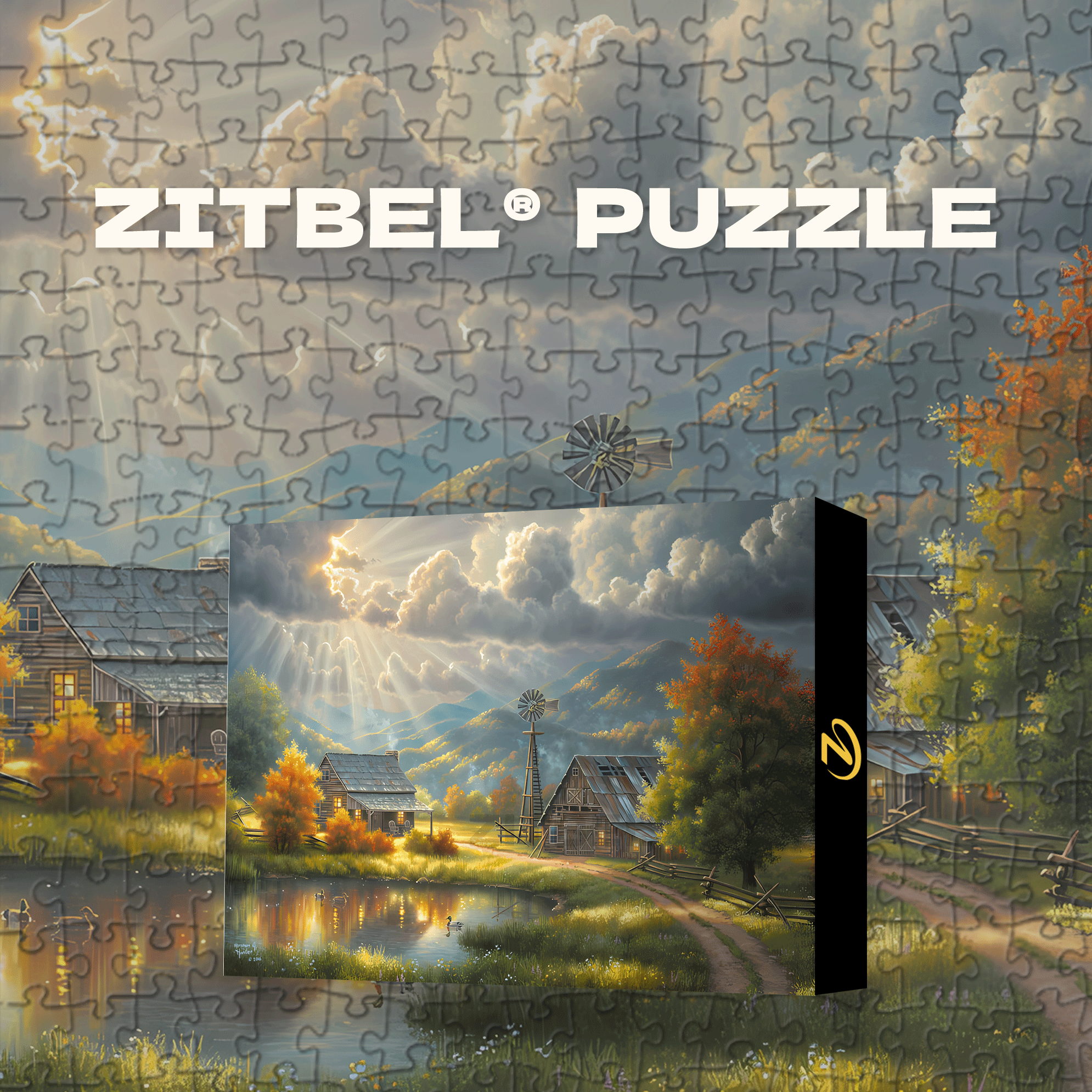 God Shed his Grace 500pcs/1000pcs Jigsaw Puzzle, Scratch-Resistant, Interactive Family Game & Brain-Boosting DIY Decor, Perfect for Halloween, Christmas & New Year Gifts, Family Puzzle Game