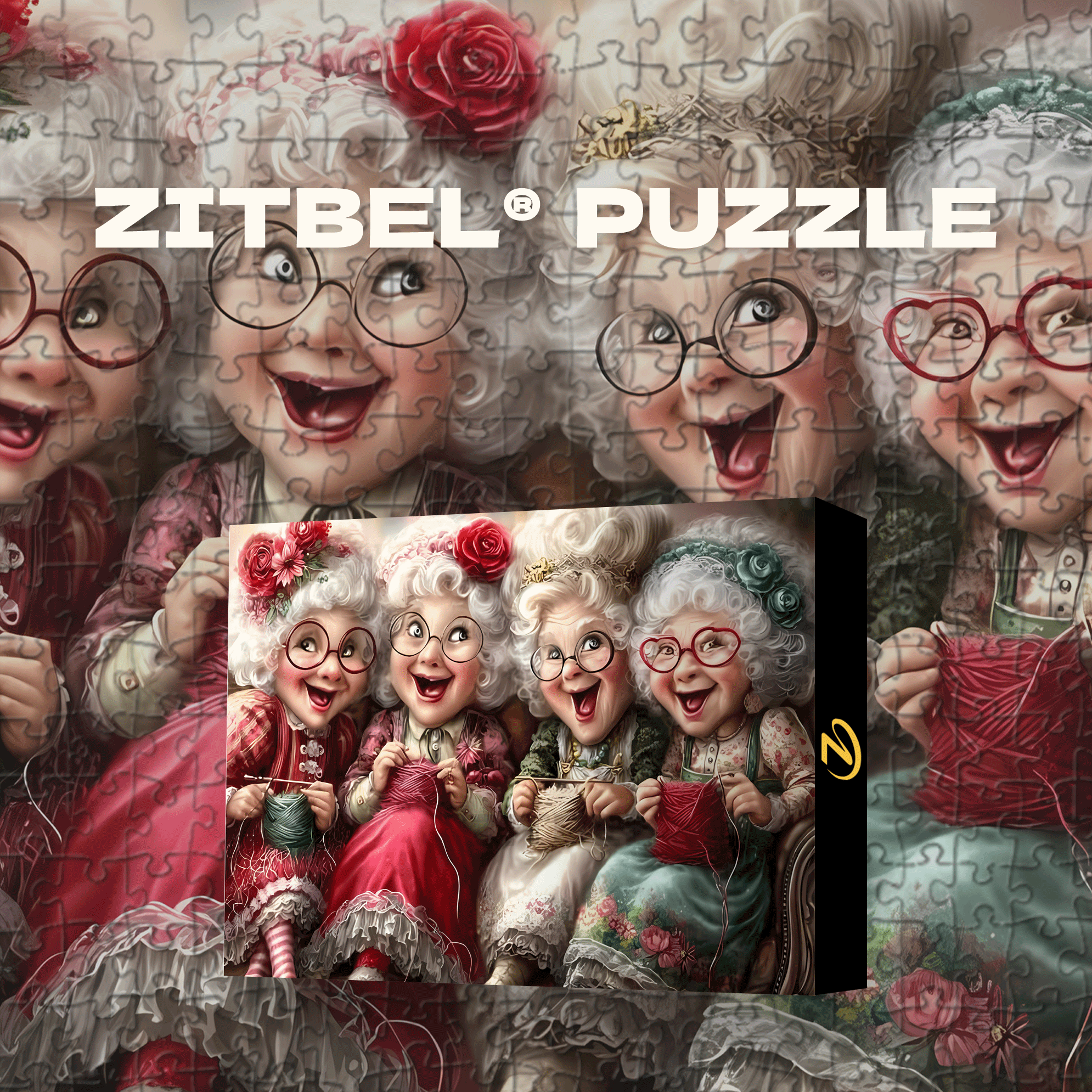 Knitting Time 500pcs/1000pcs Jigsaw Puzzle, Scratch-Resistant, Interactive Family Game & Brain-Boosting DIY Decor, Perfect for Halloween, Christmas & New Year Gifts, Family Puzzle Game